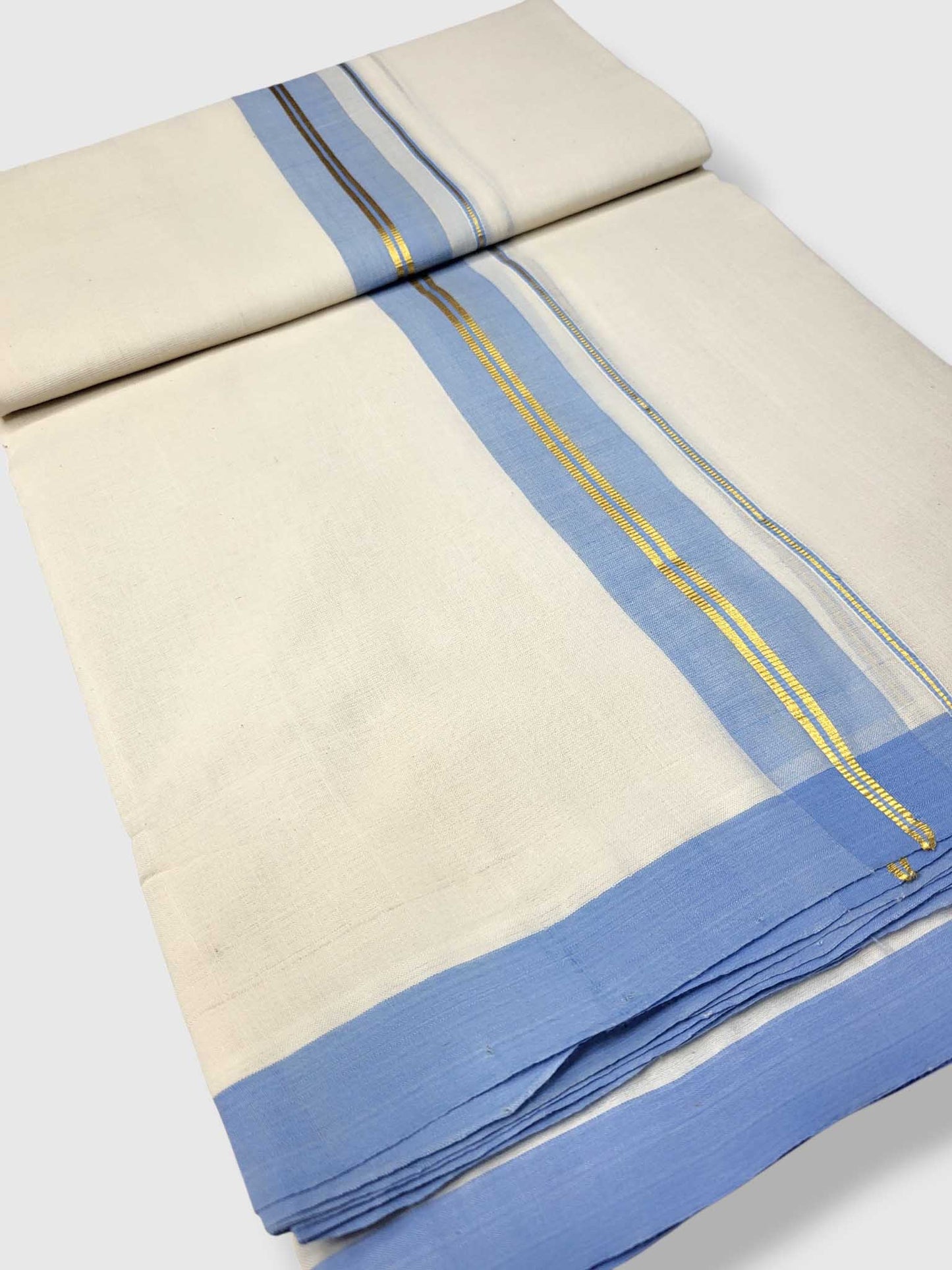 Kerala Balaramapuram Pure Cotton Handloom Mundu/Dhoti