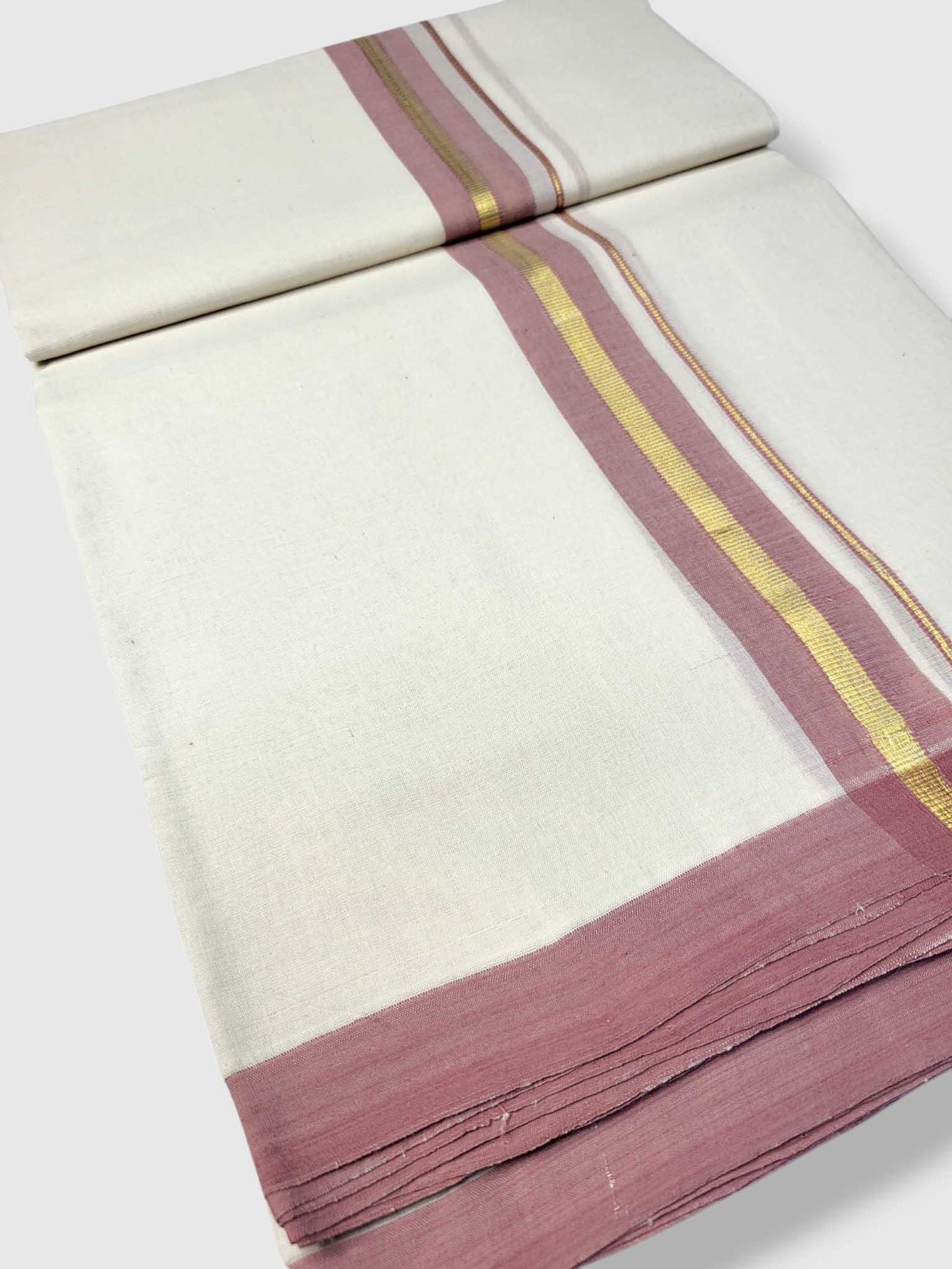 Kerala Balaramapuram Pure Cotton Handloom Mundu/Dhoti