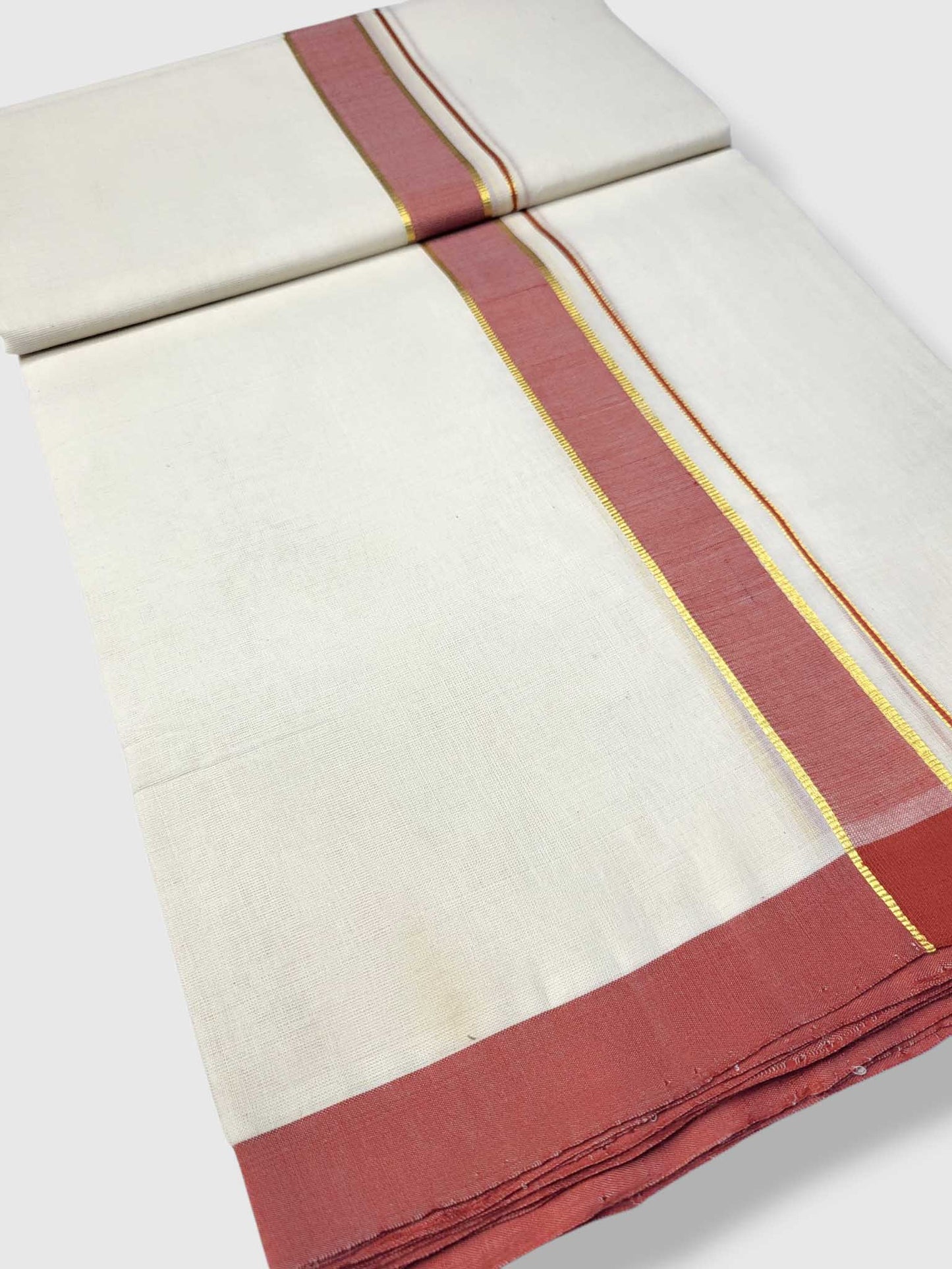 Kerala Balaramapuram Pure Cotton Handloom Mundu/Dhoti