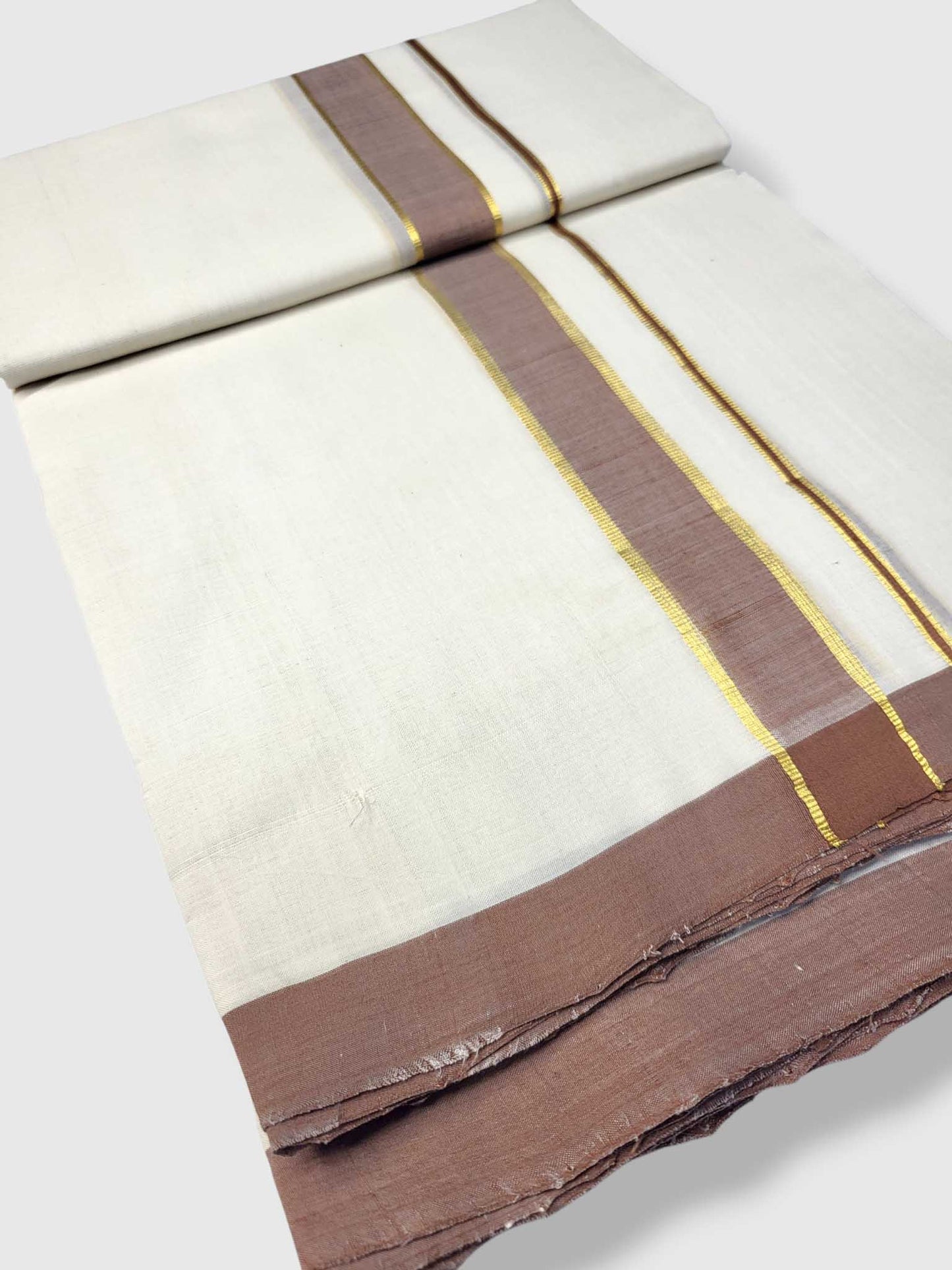 Kerala Balaramapuram Pure Cotton Handloom Mundu/Dhoti