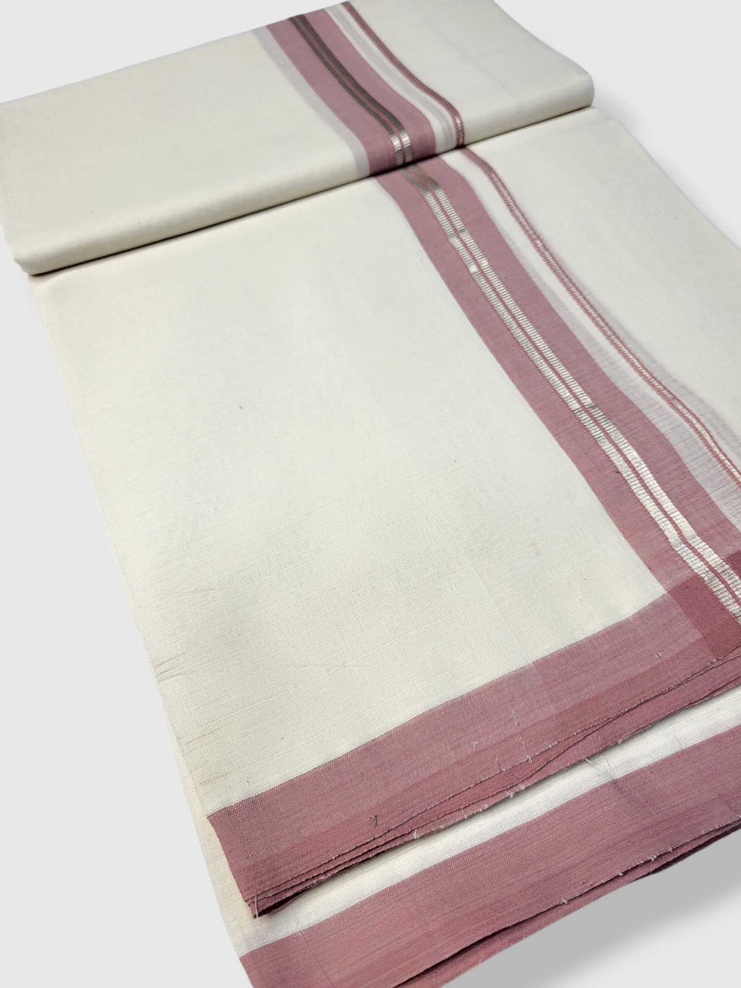 Kerala Balaramapuram Pure Cotton Handloom Mundu/Dhoti