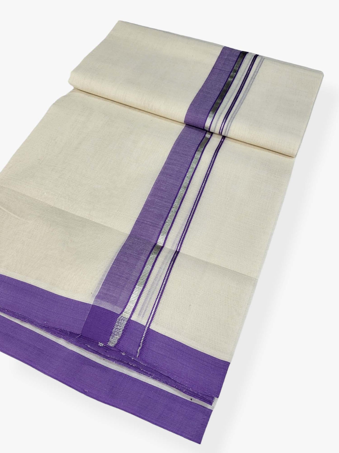 Kerala Balaramapuram Pure Cotton Handloom Mundu/Dhoti