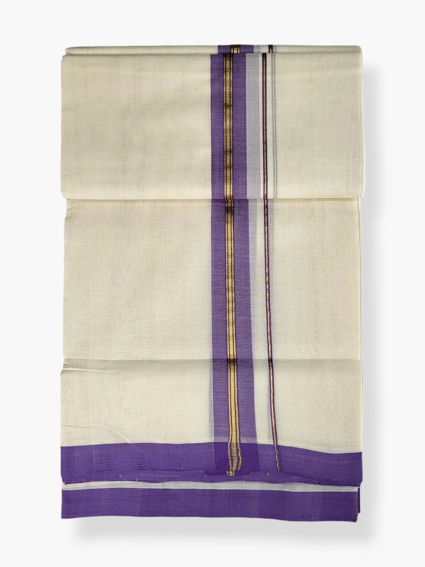 Kerala Balaramapuram Pure Cotton Handloom Mundu/Dhoti