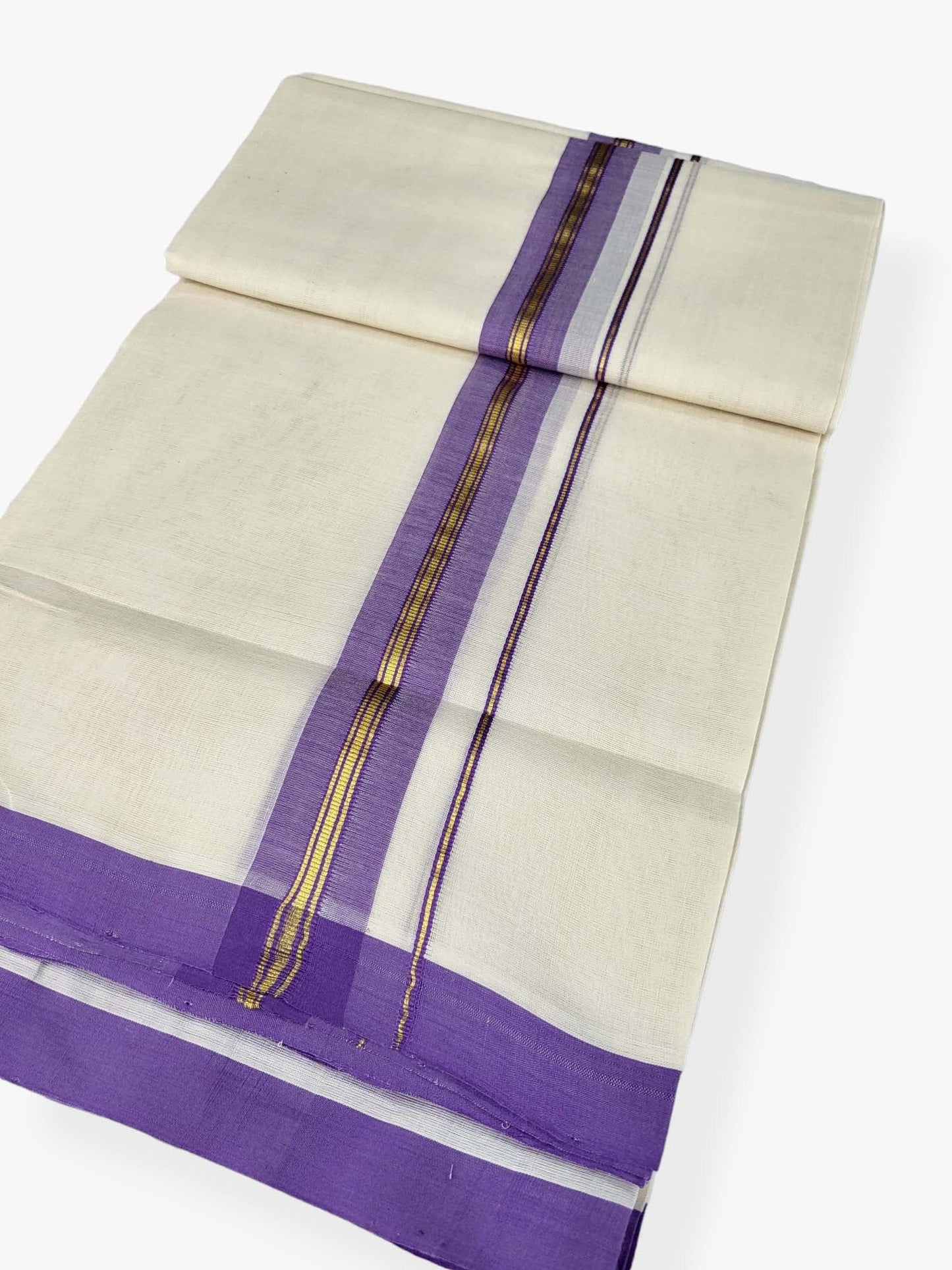 Kerala Balaramapuram Pure Cotton Handloom Mundu/Dhoti