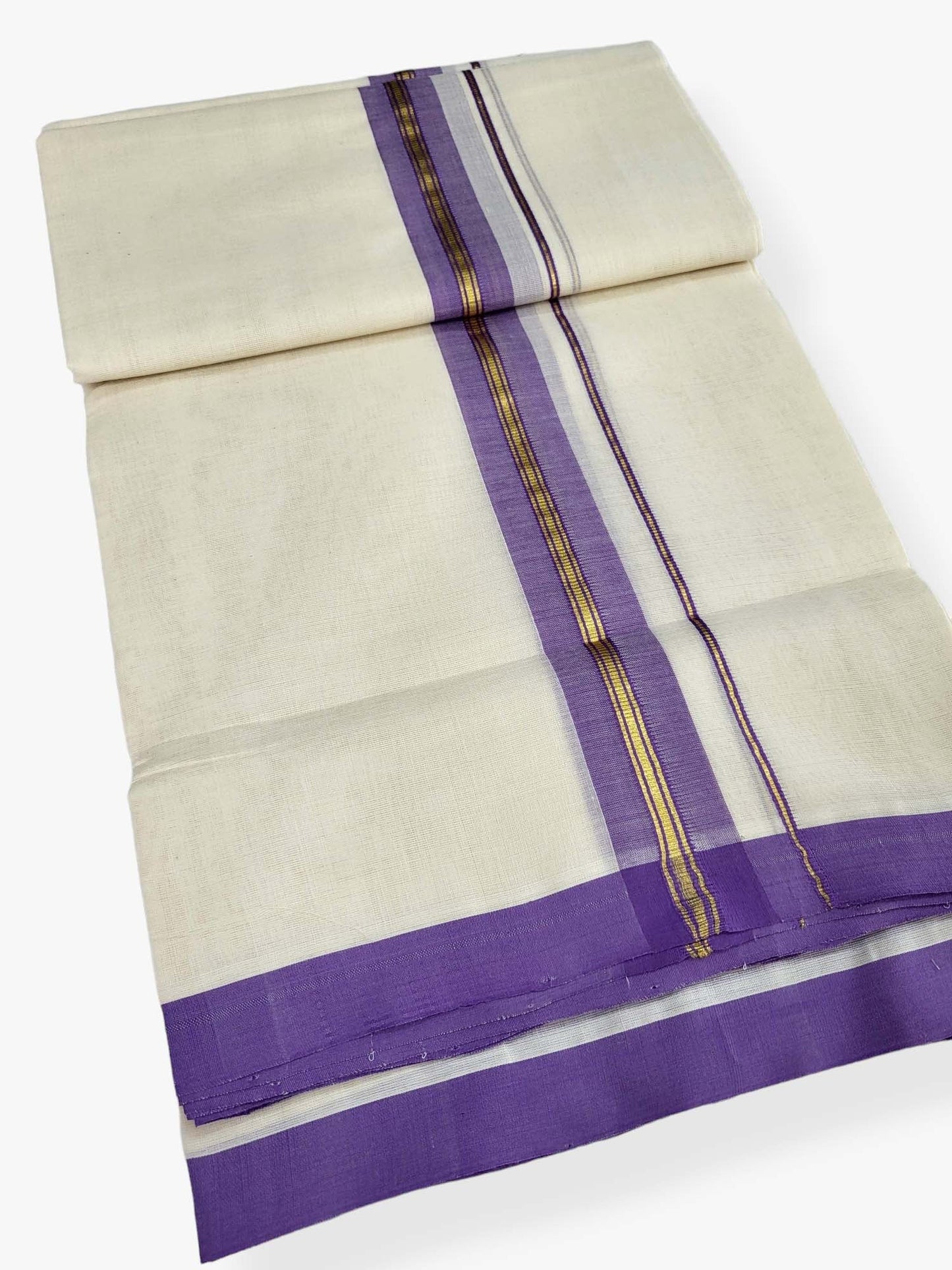Kerala Balaramapuram Pure Cotton Handloom Mundu/Dhoti
