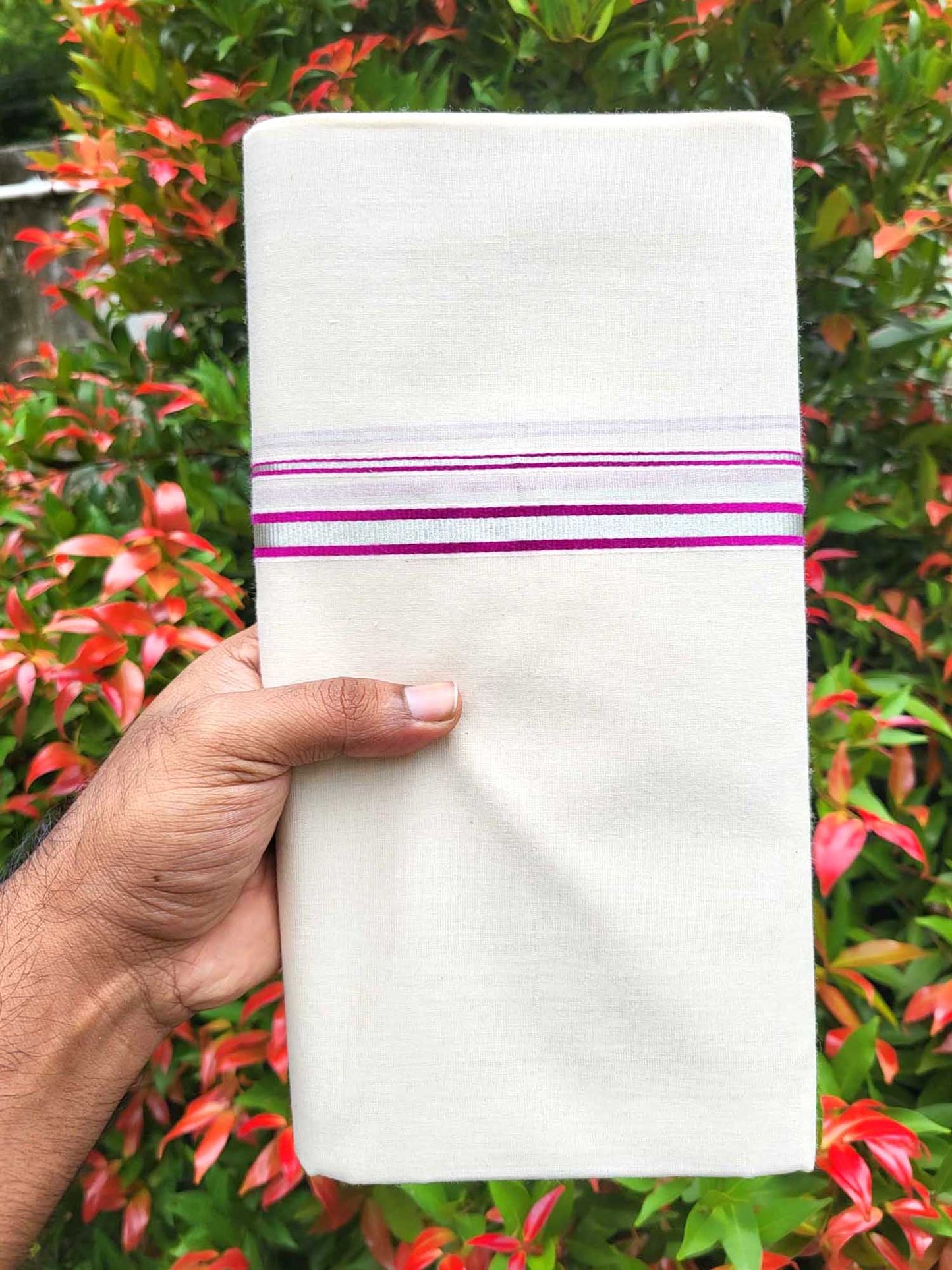 Kerala Balaramapuram Pure Cotton Handloom Mundu/Dhoti