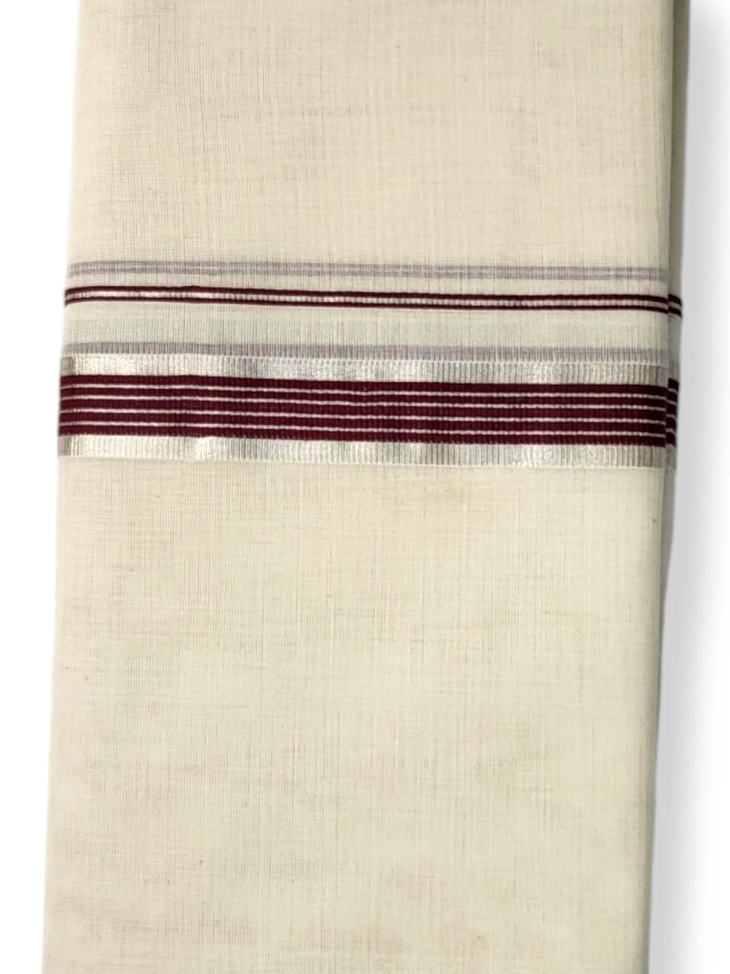 Kerala Balaramapuram Pure Cotton Handloom Mundu/Dhoti