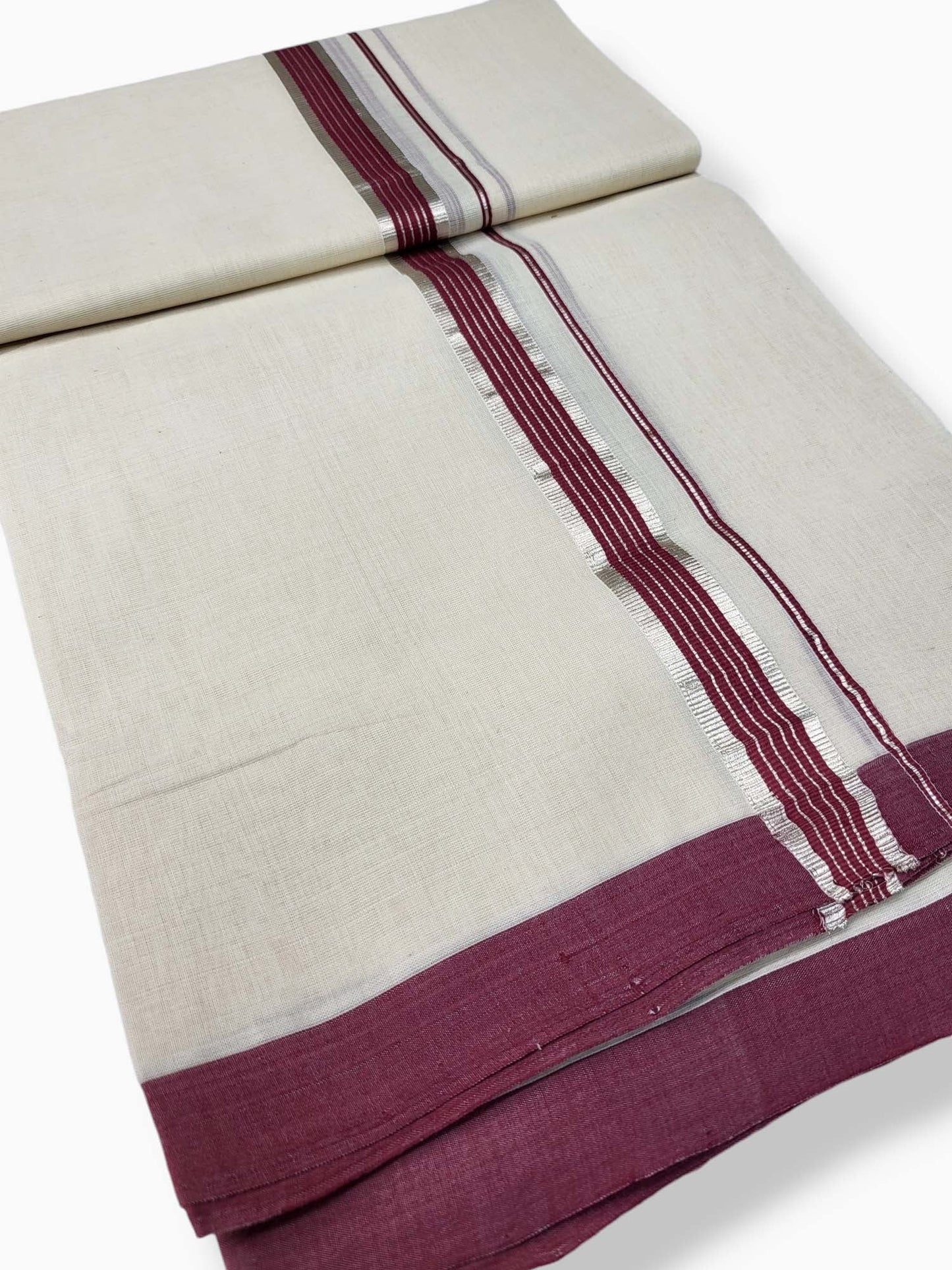 Kerala Balaramapuram Pure Cotton Handloom Mundu/Dhoti
