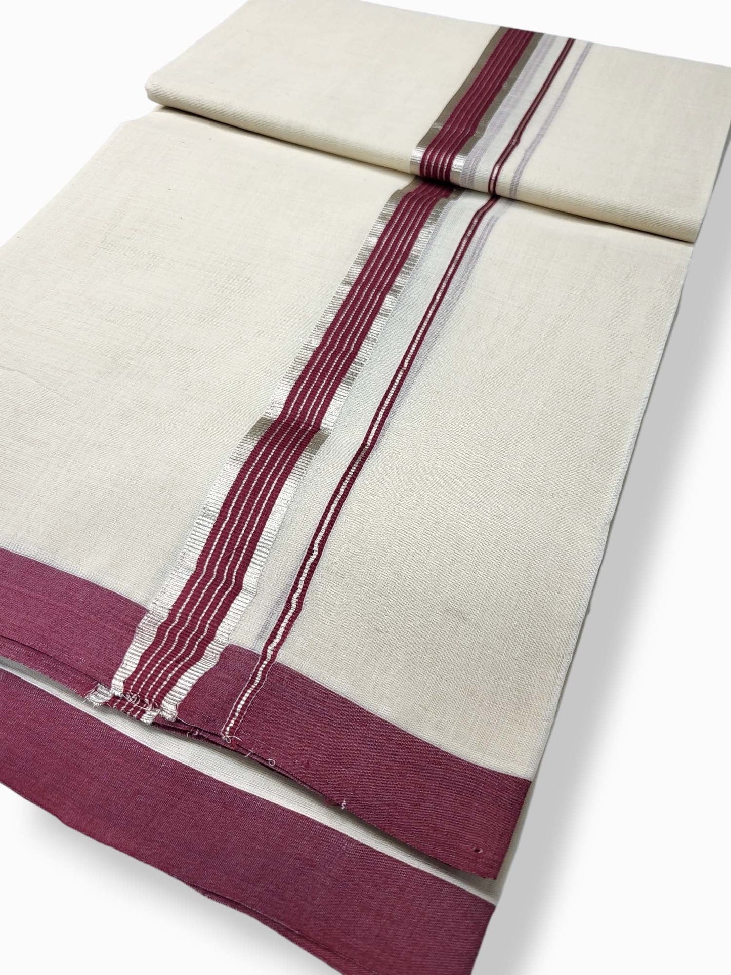 Kerala Balaramapuram Pure Cotton Handloom Mundu/Dhoti