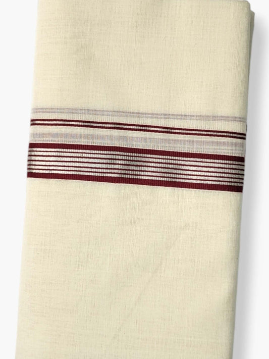 Kerala Balaramapuram Pure Cotton Handloom Mundu/Dhoti