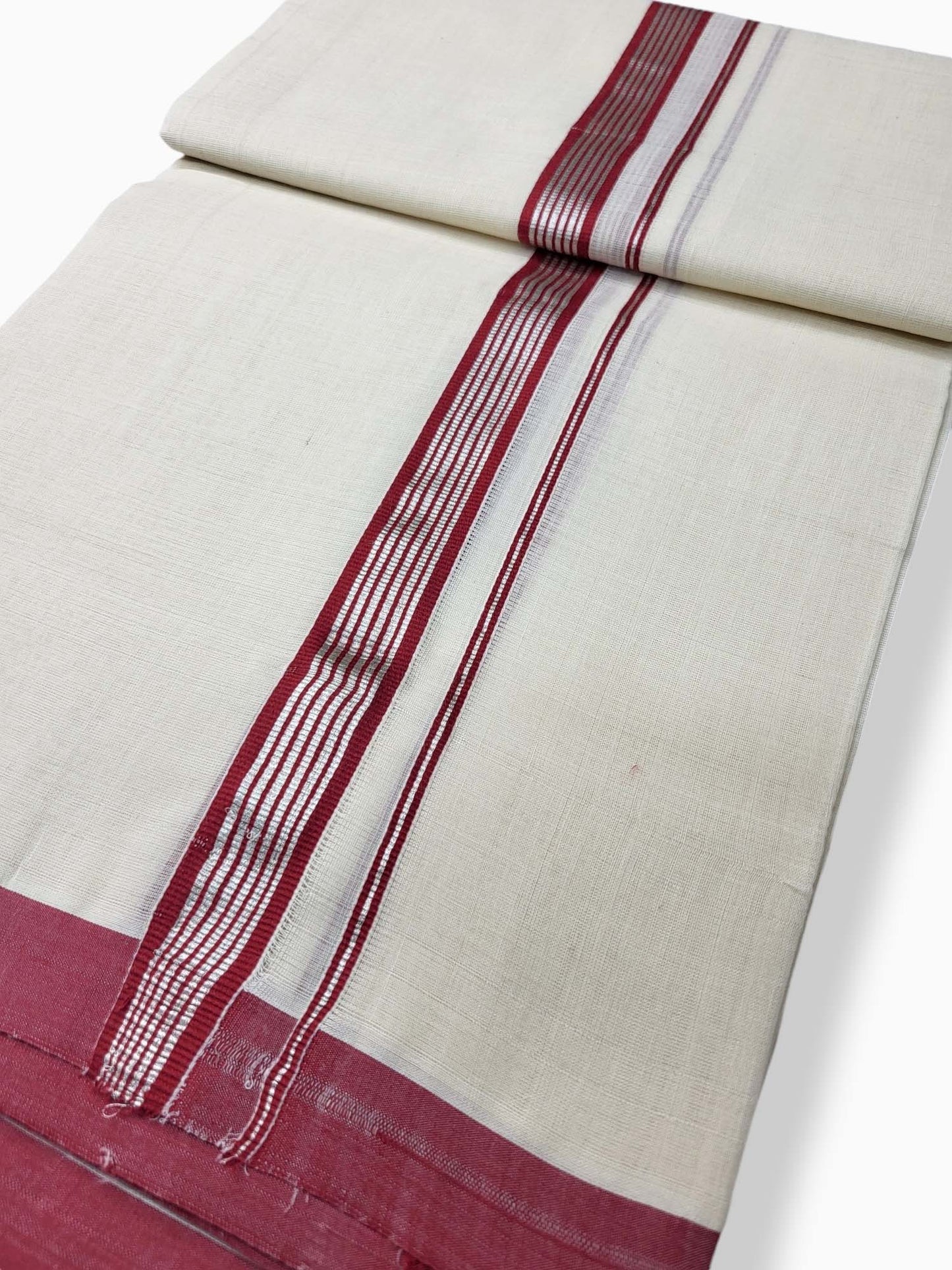 Kerala Balaramapuram Pure Cotton Handloom Mundu/Dhoti