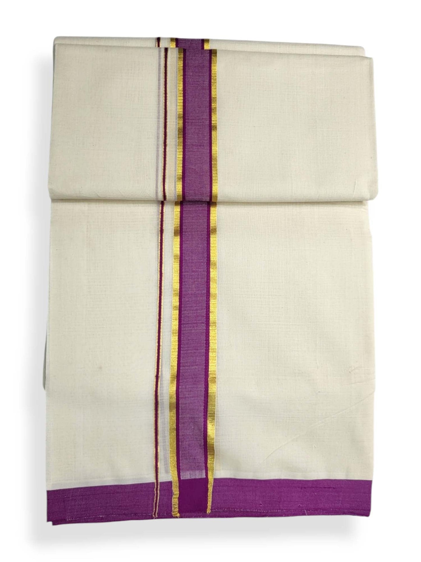 Kerala Balaramapuram Pure Cotton Handloom Mundu/Dhoti