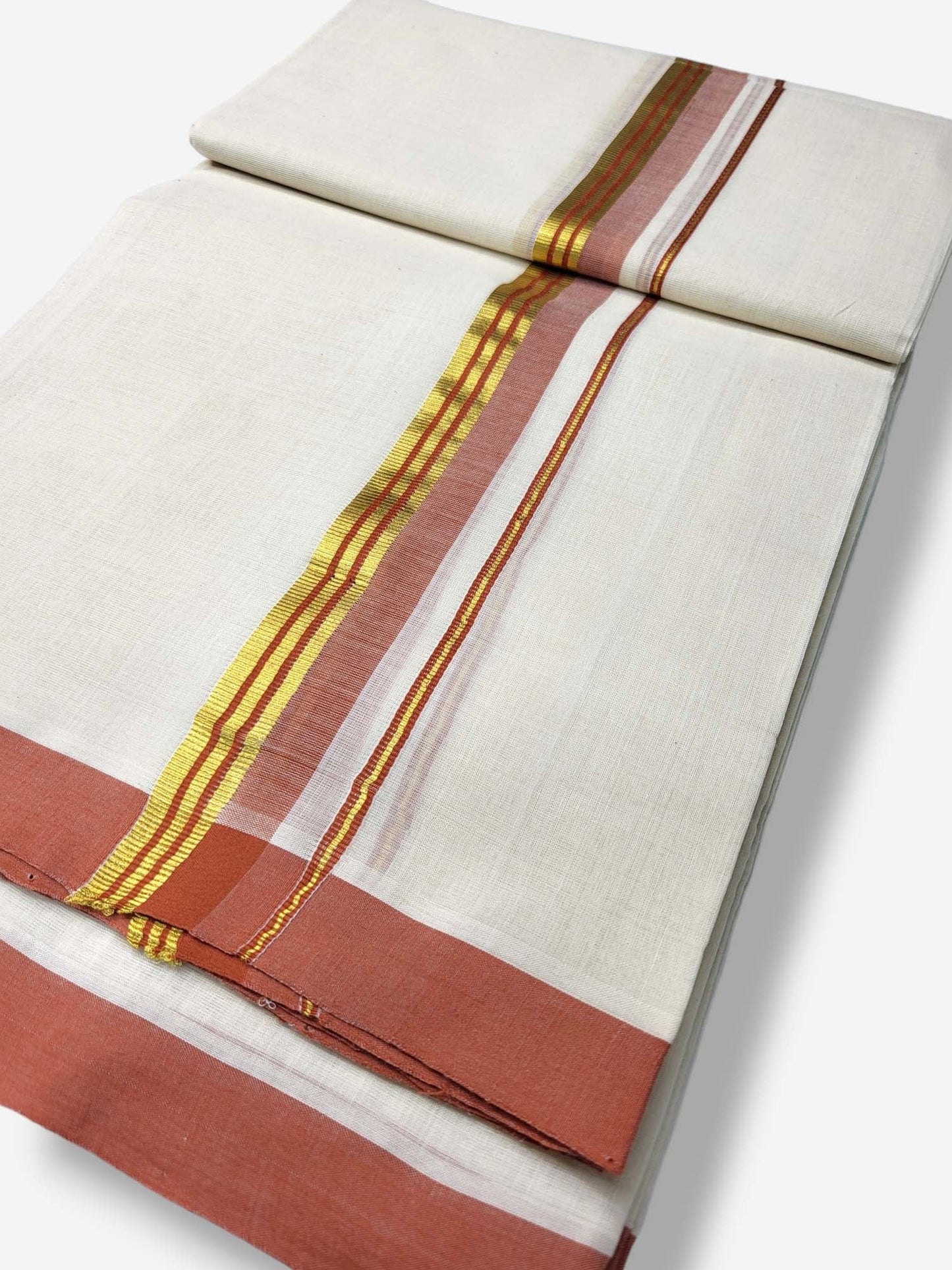 Kerala Balaramapuram Pure Cotton Handloom Mundu/Dhoti