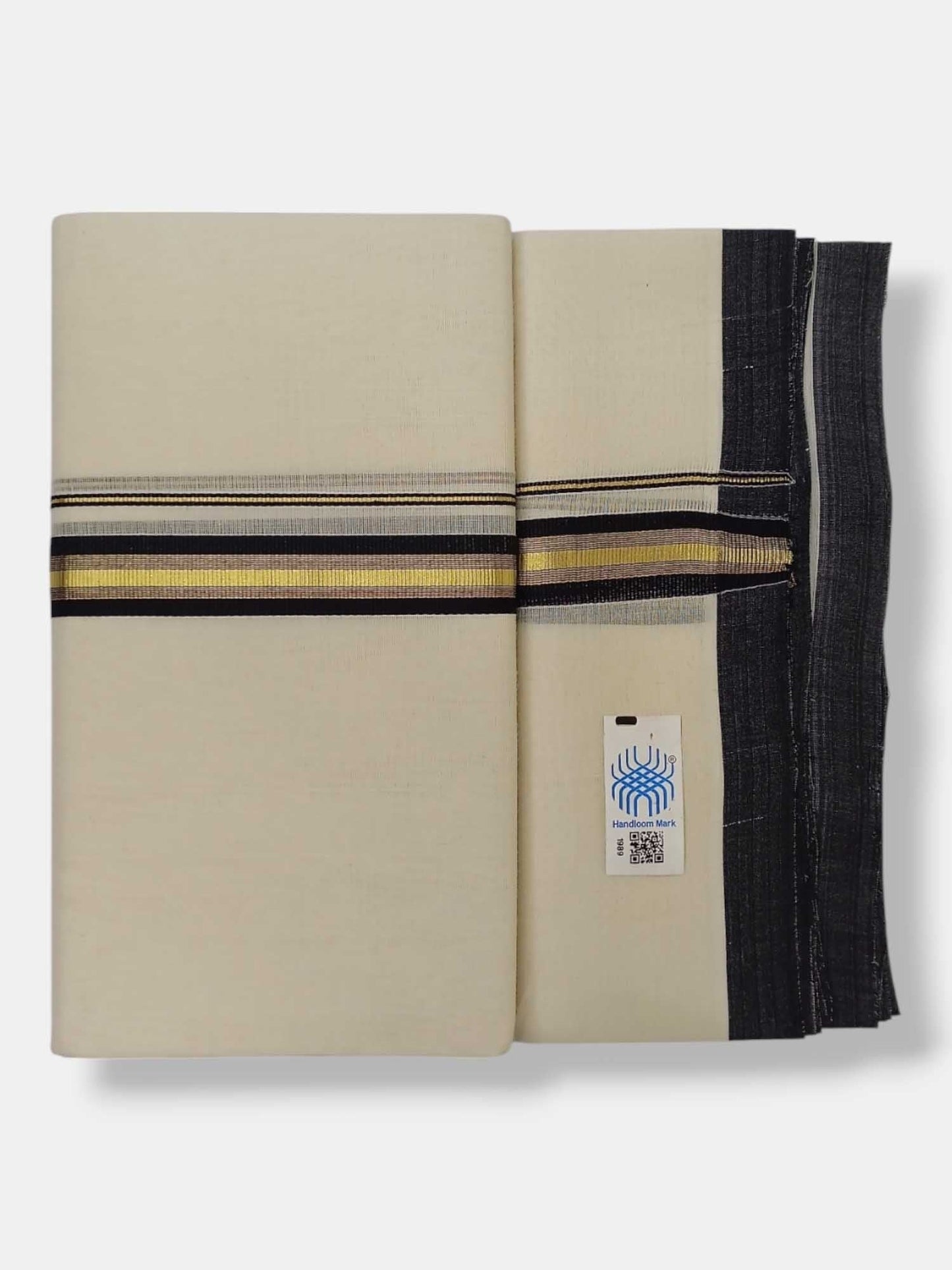 Kerala Balaramapuram Pure Cotton Handloom Mundu/Dhoti