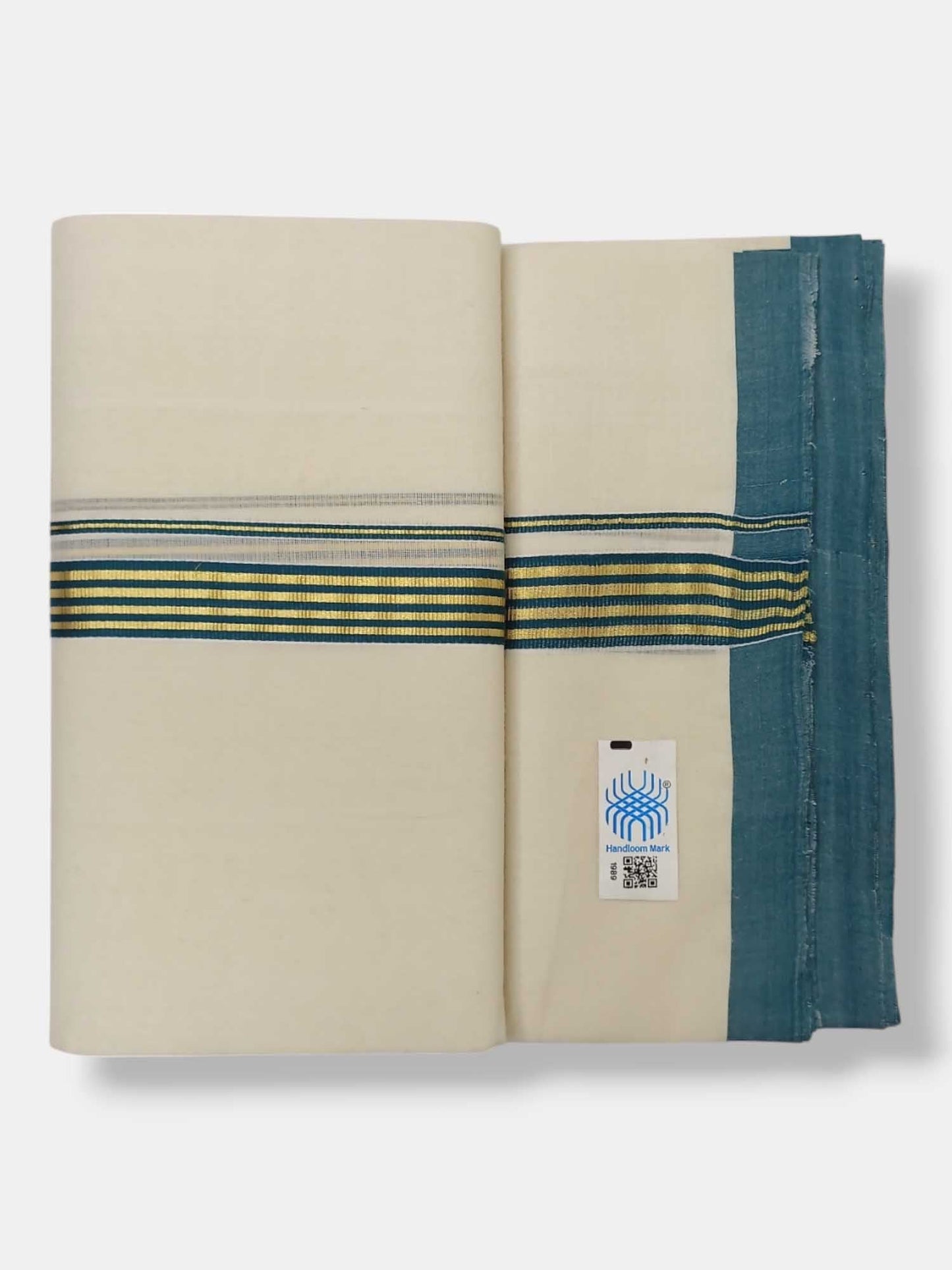 Kerala Balaramapuram Pure Cotton Handloom Mundu/Dhoti