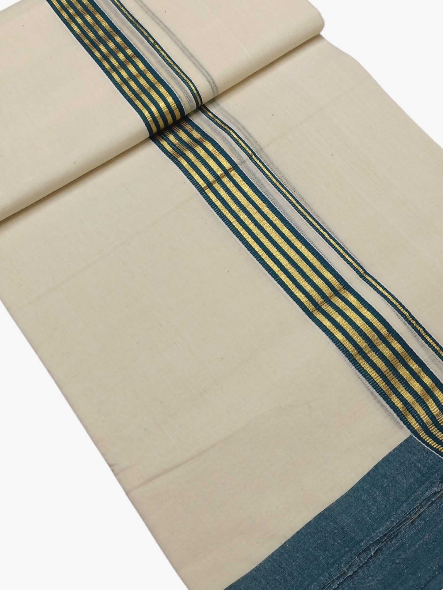 Kerala Balaramapuram Pure Cotton Handloom Mundu/Dhoti