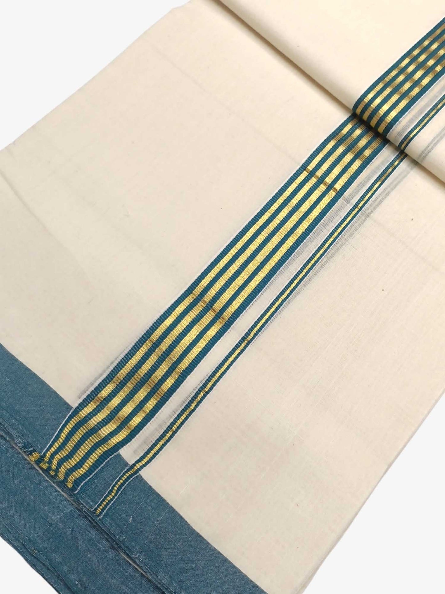 Kerala Balaramapuram Pure Cotton Handloom Mundu/Dhoti