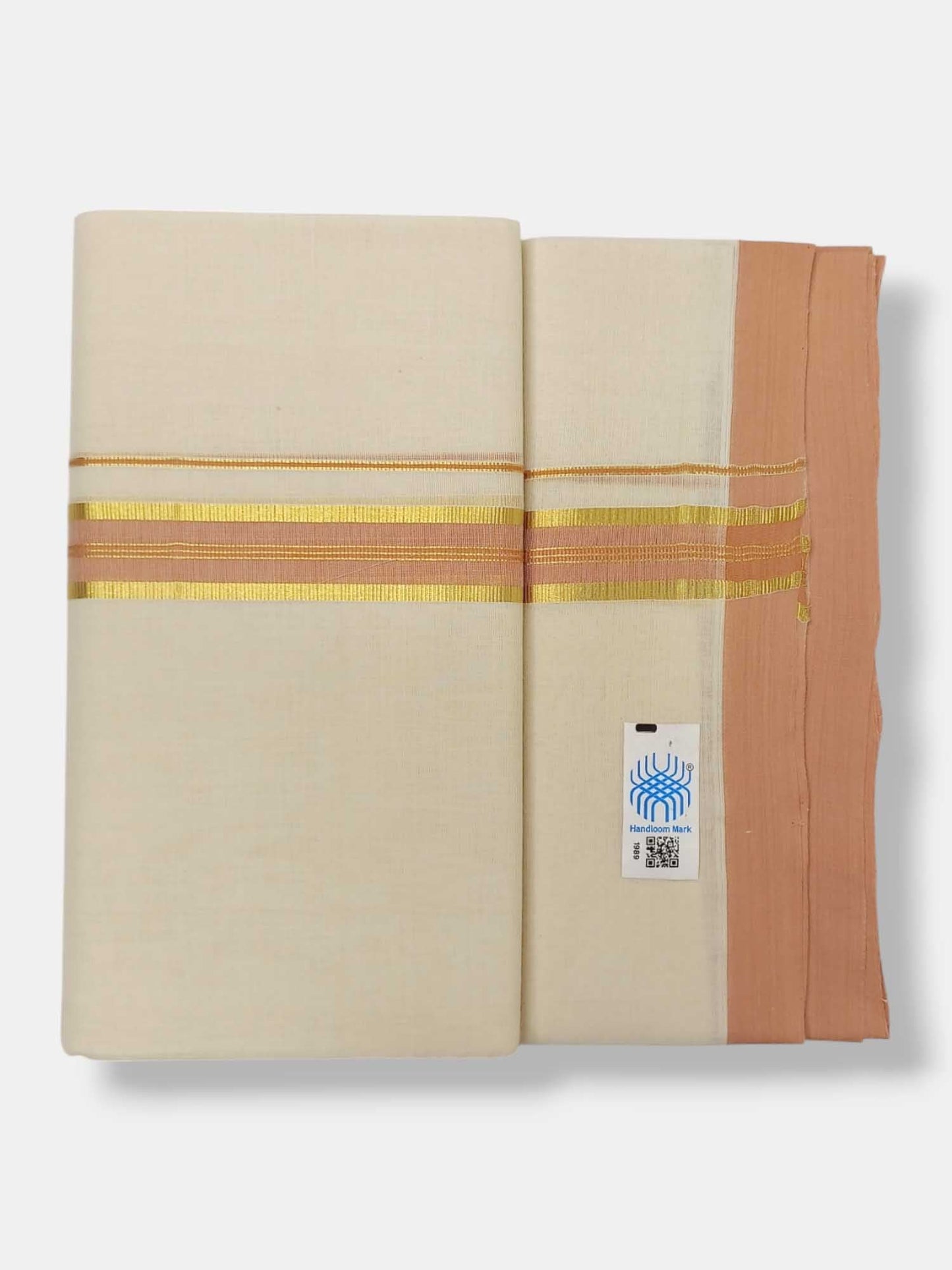 Kerala Balaramapuram Pure Cotton Handloom Mundu/Dhoti