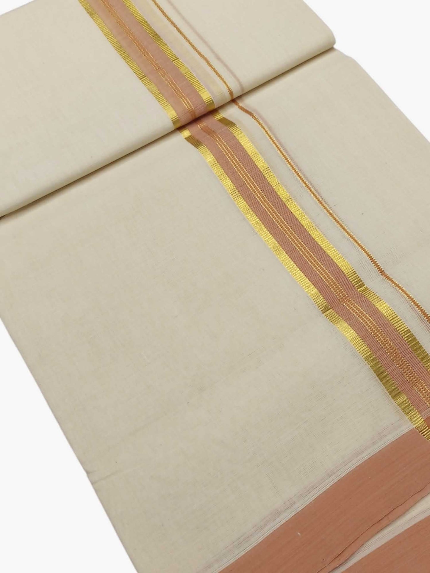 Kerala Balaramapuram Pure Cotton Handloom Mundu/Dhoti