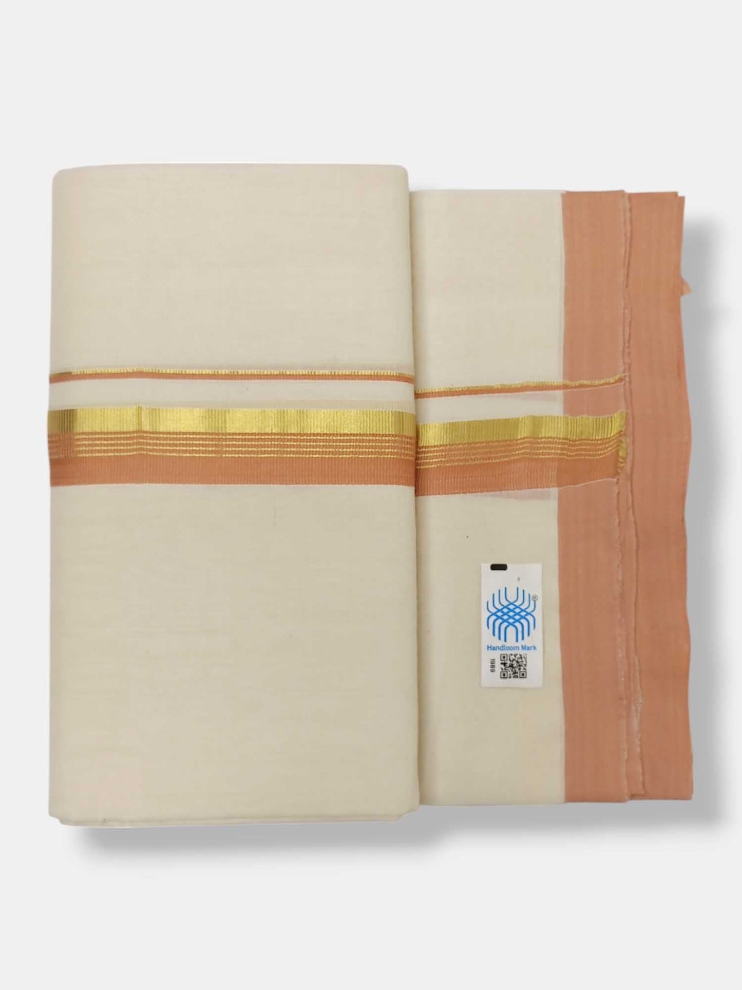 Kerala Balaramapuram Pure Cotton Handloom Mundu/Dhoti