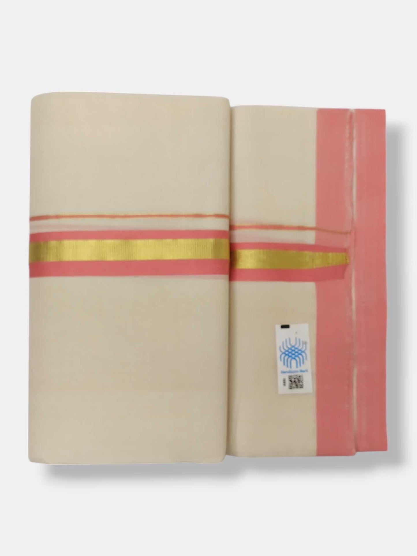 Kerala Balaramapuram Pure Cotton Handloom Mundu/Dhoti