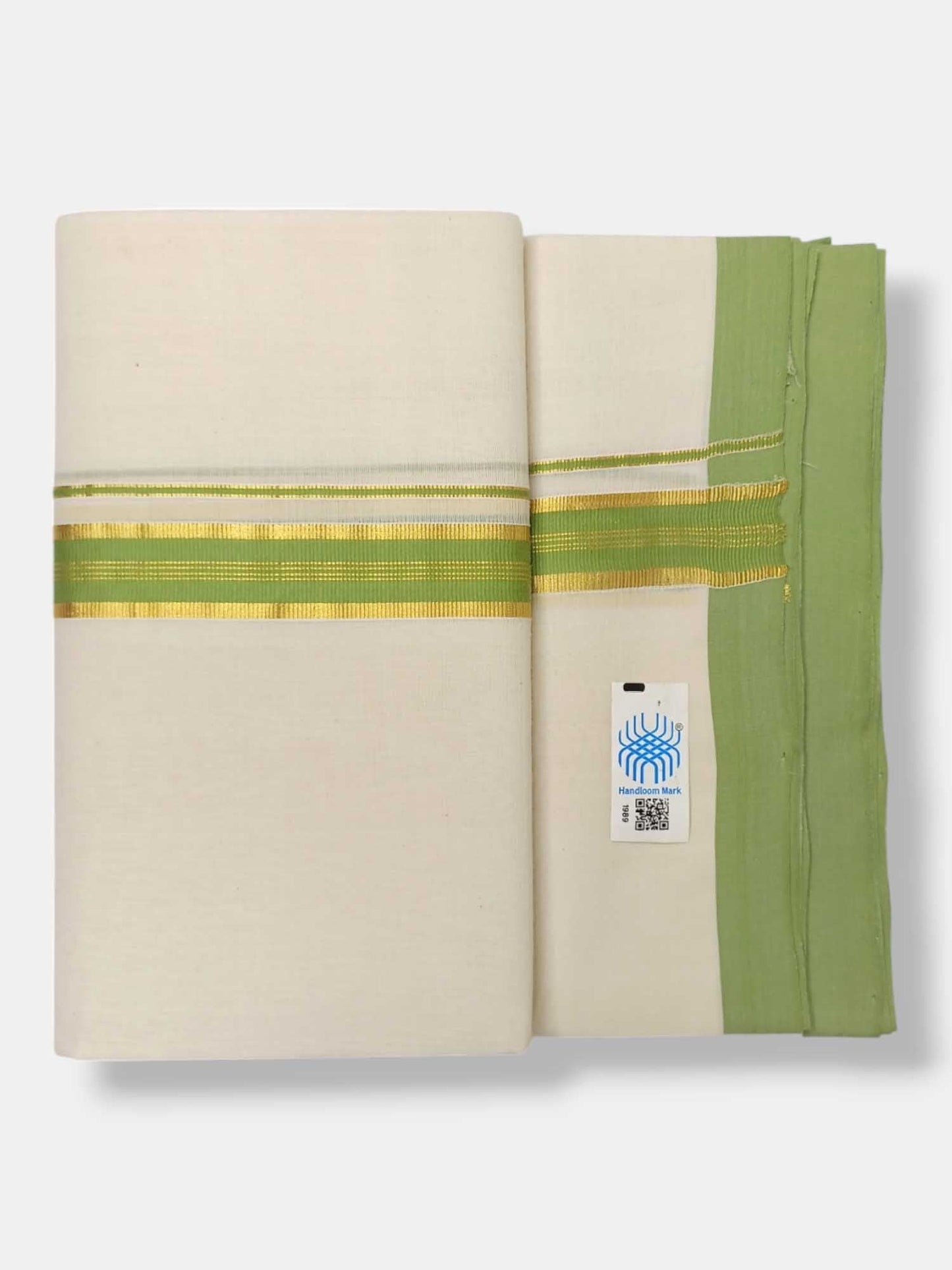 Kerala Balaramapuram Pure Cotton Handloom Mundu/Dhoti