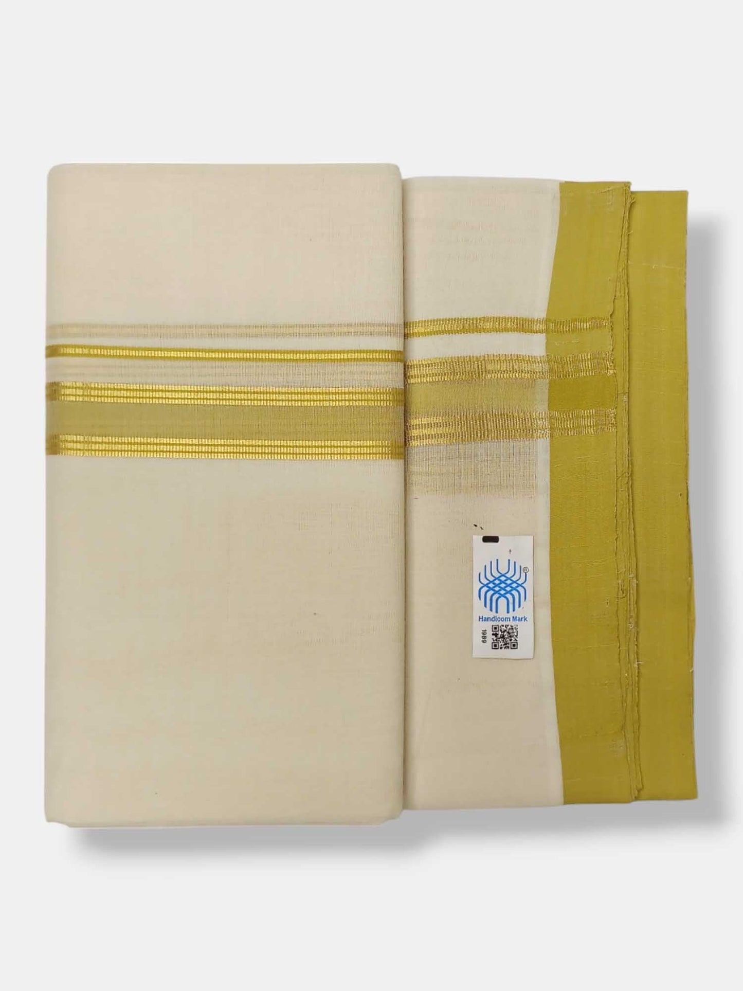 Kerala Balaramapuram Pure Cotton Handloom Mundu/Dhoti