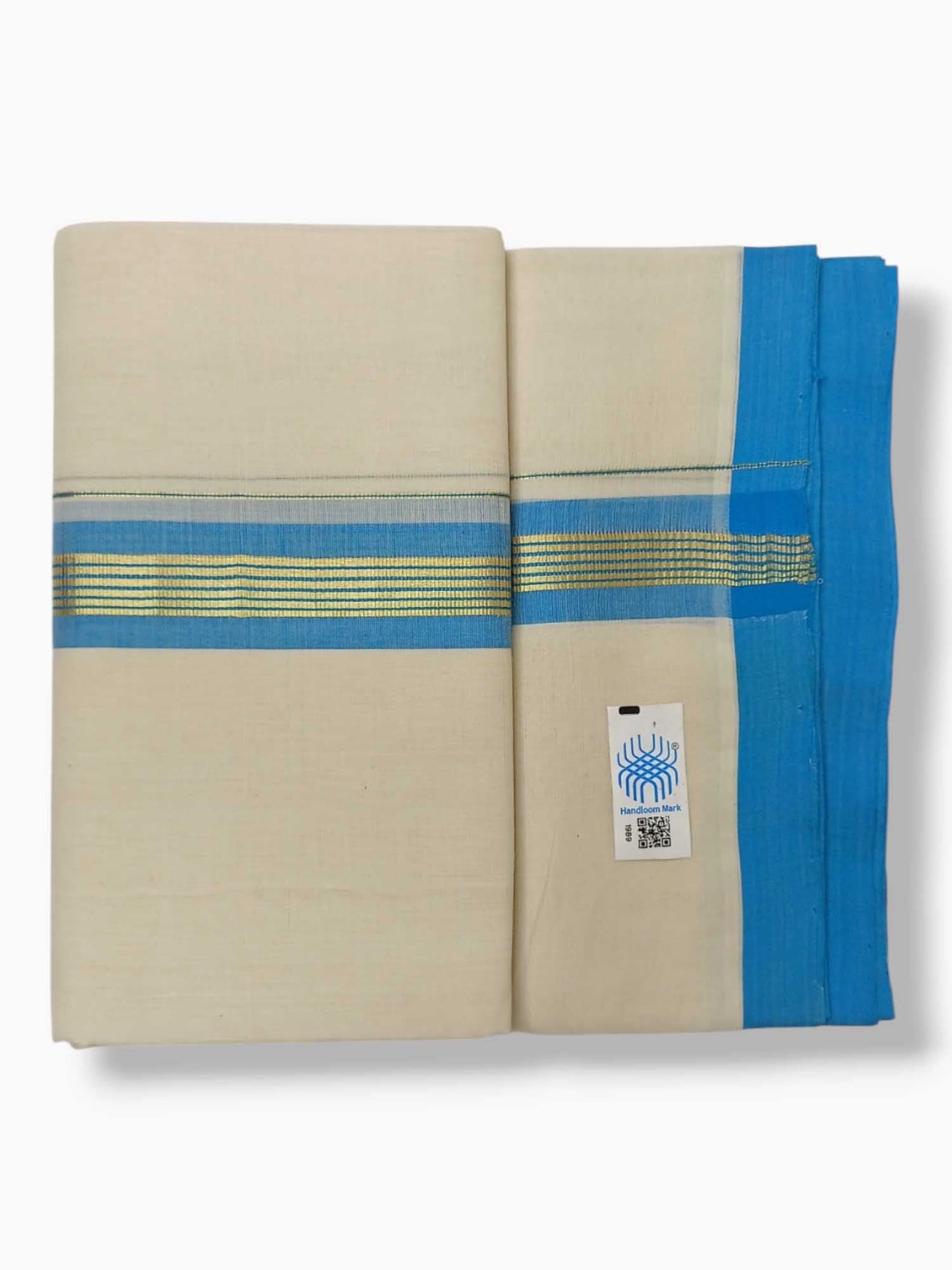 Kerala Balaramapuram Pure Cotton Handloom Mundu/Dhoti
