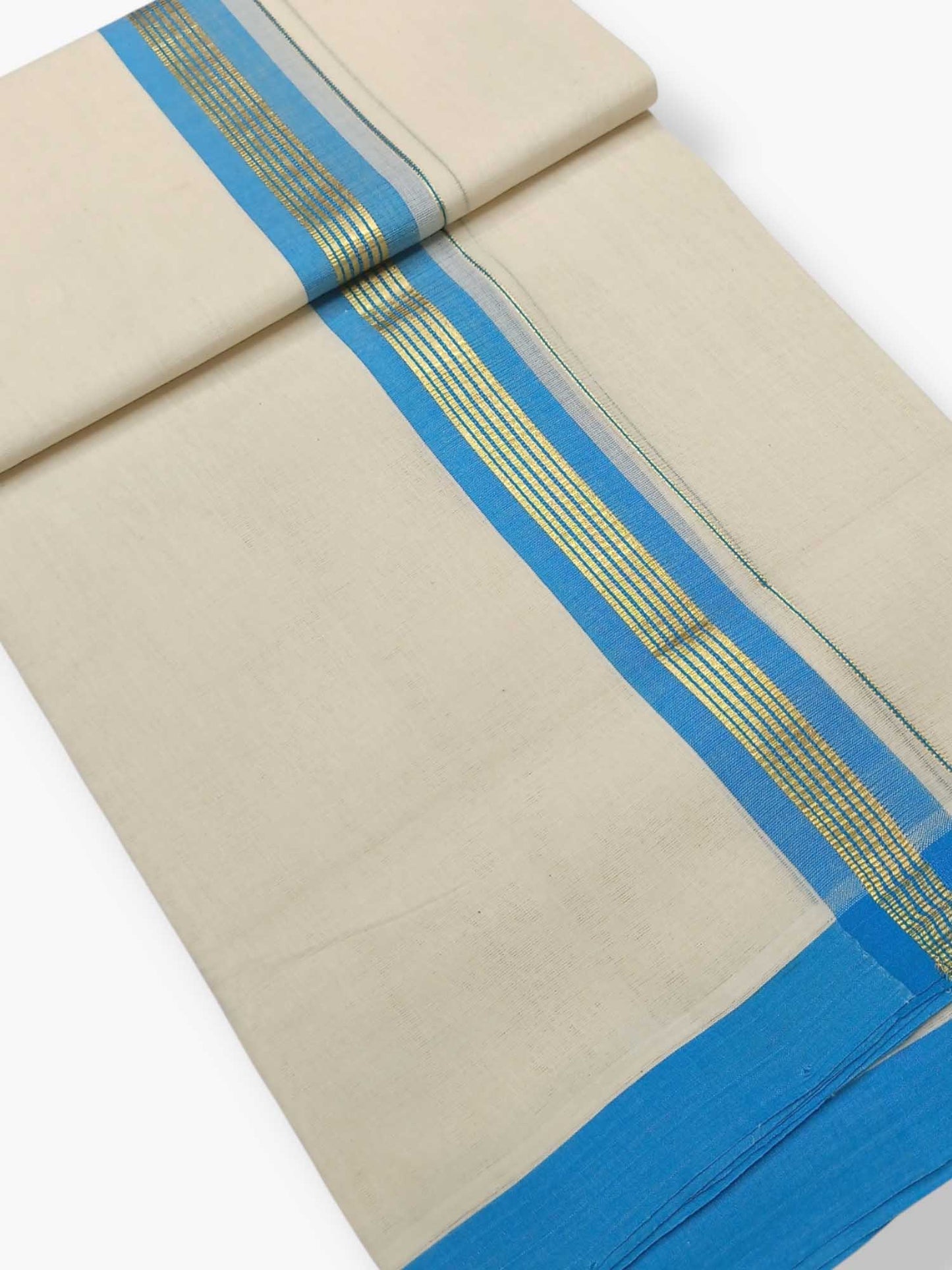 Kerala Balaramapuram Pure Cotton Handloom Mundu/Dhoti