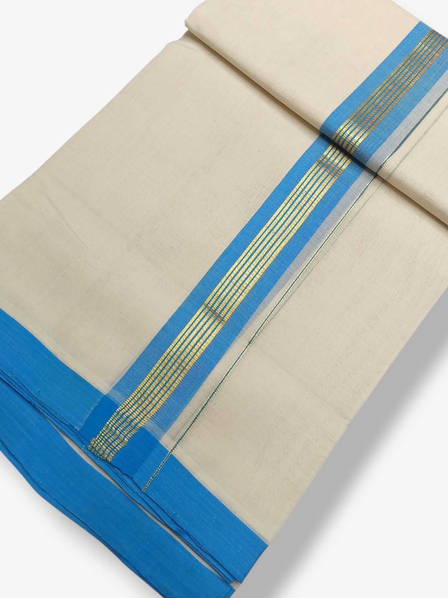 Kerala Balaramapuram Pure Cotton Handloom Mundu/Dhoti