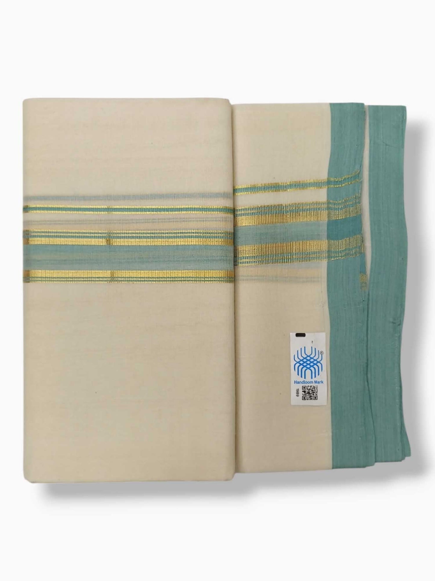 Kerala Balaramapuram Pure Cotton Handloom Mundu/Dhoti