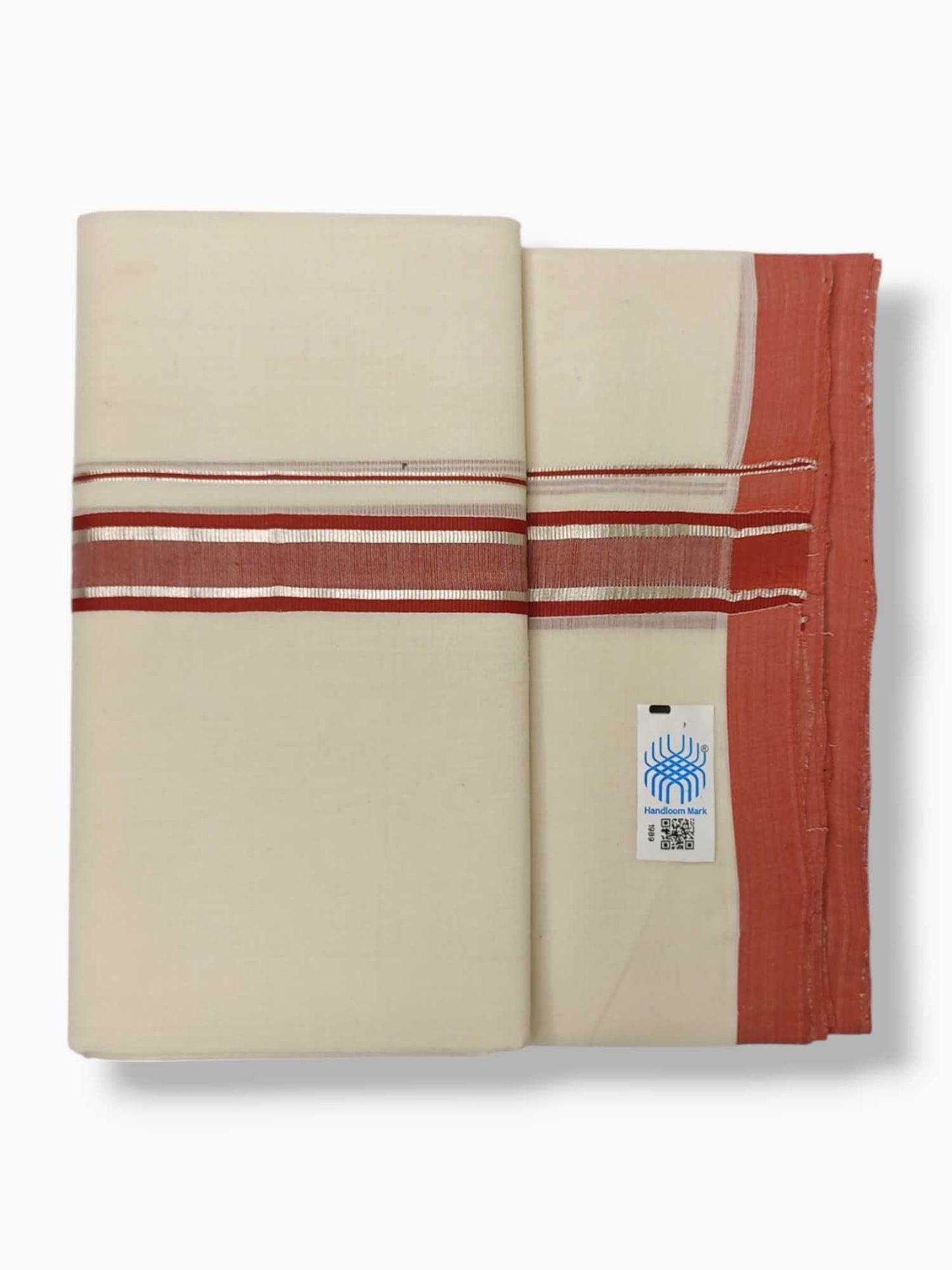 Kerala Balaramapuram Pure Cotton Handloom Mundu/Dhoti