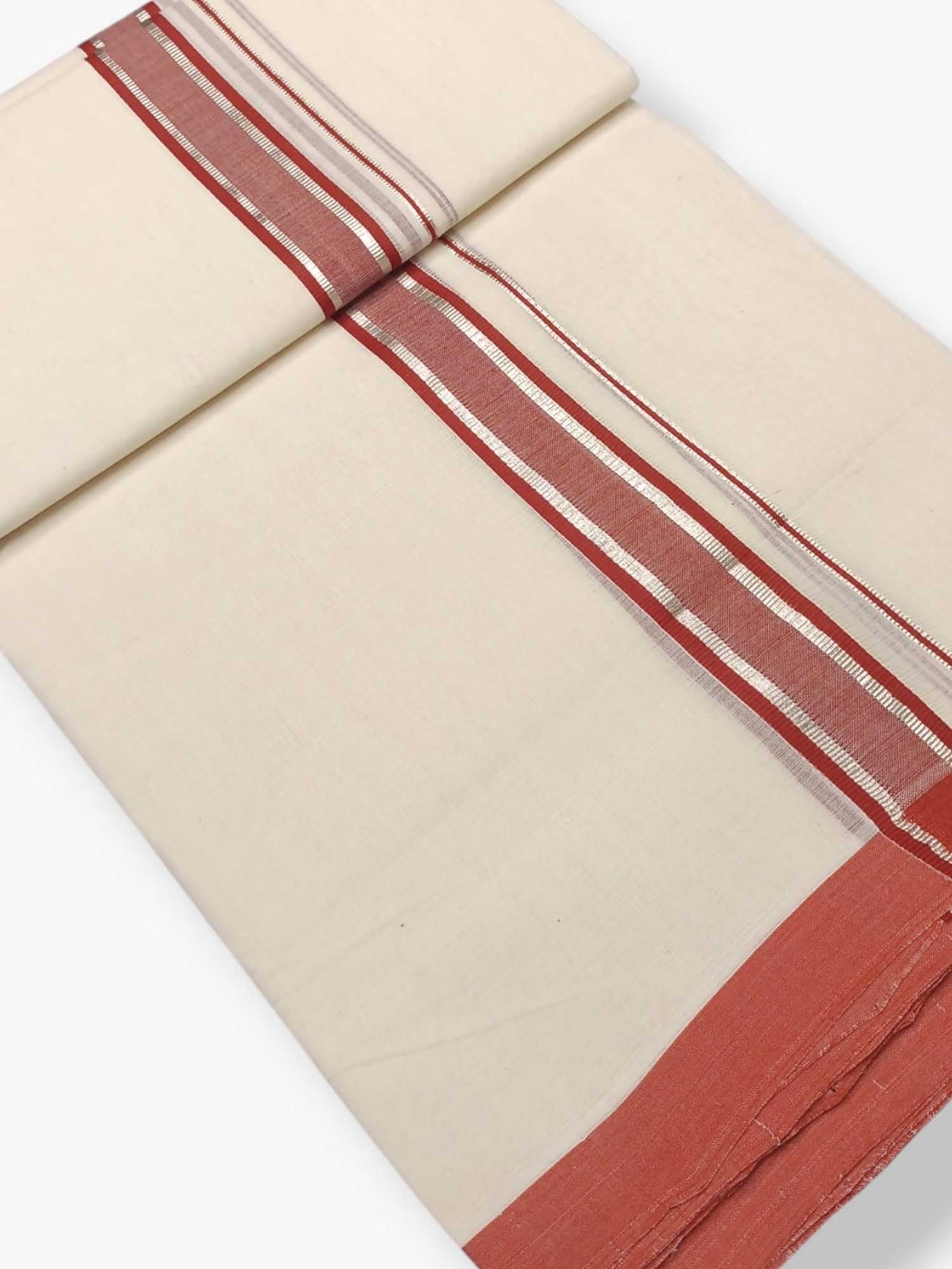 Kerala Balaramapuram Pure Cotton Handloom Mundu/Dhoti