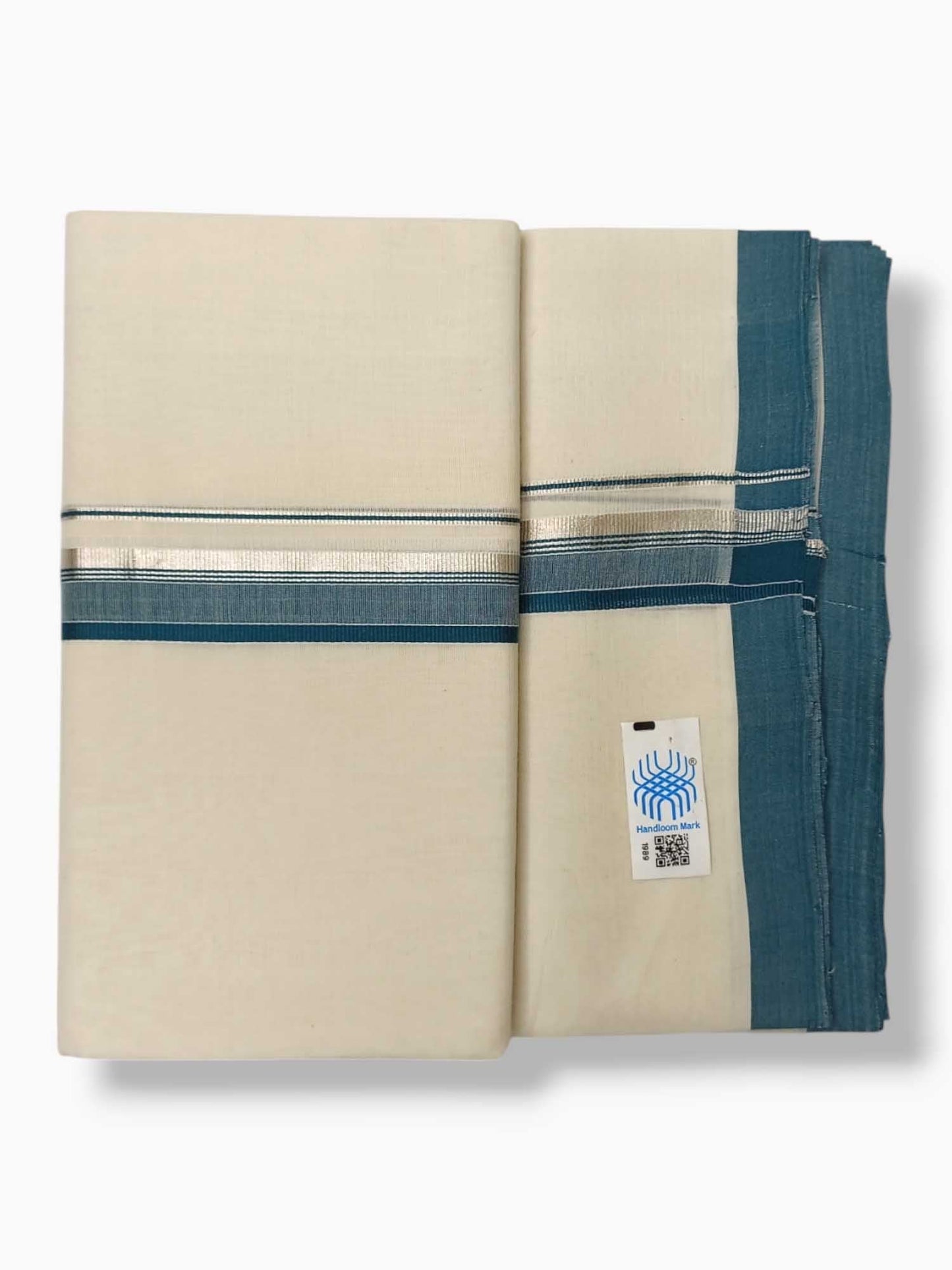 Kerala Balaramapuram Pure Cotton Handloom Mundu/Dhoti
