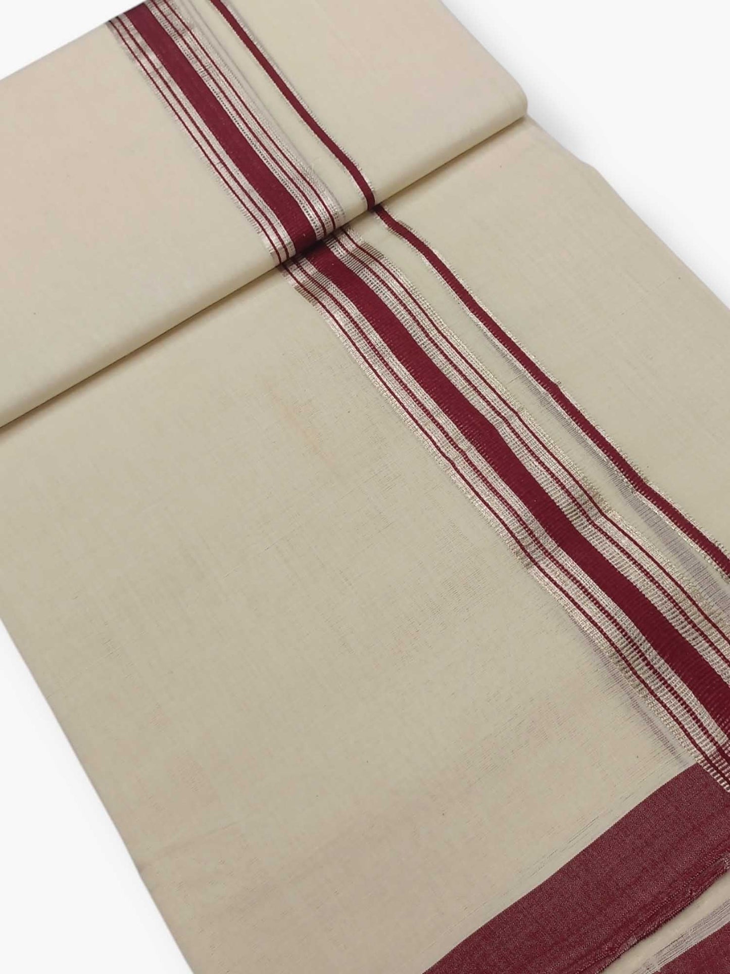 Kerala Balaramapuram Pure Cotton Handloom Mundu/Dhoti