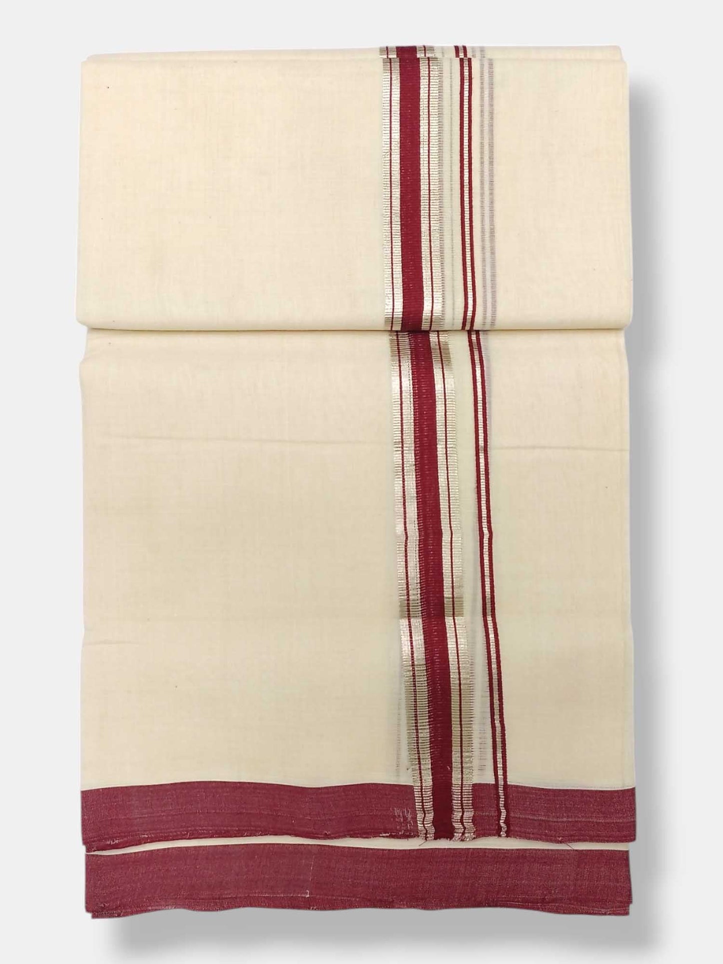 Kerala Balaramapuram Pure Cotton Handloom Mundu/Dhoti