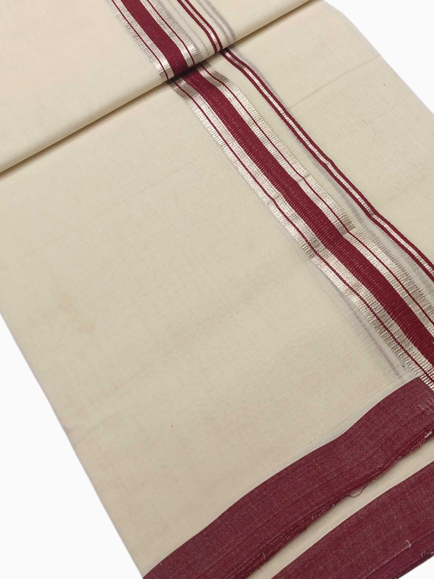 Kerala Balaramapuram Pure Cotton Handloom Mundu/Dhoti