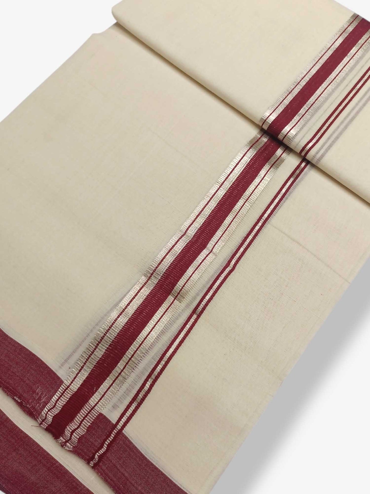 Kerala Balaramapuram Pure Cotton Handloom Mundu/Dhoti