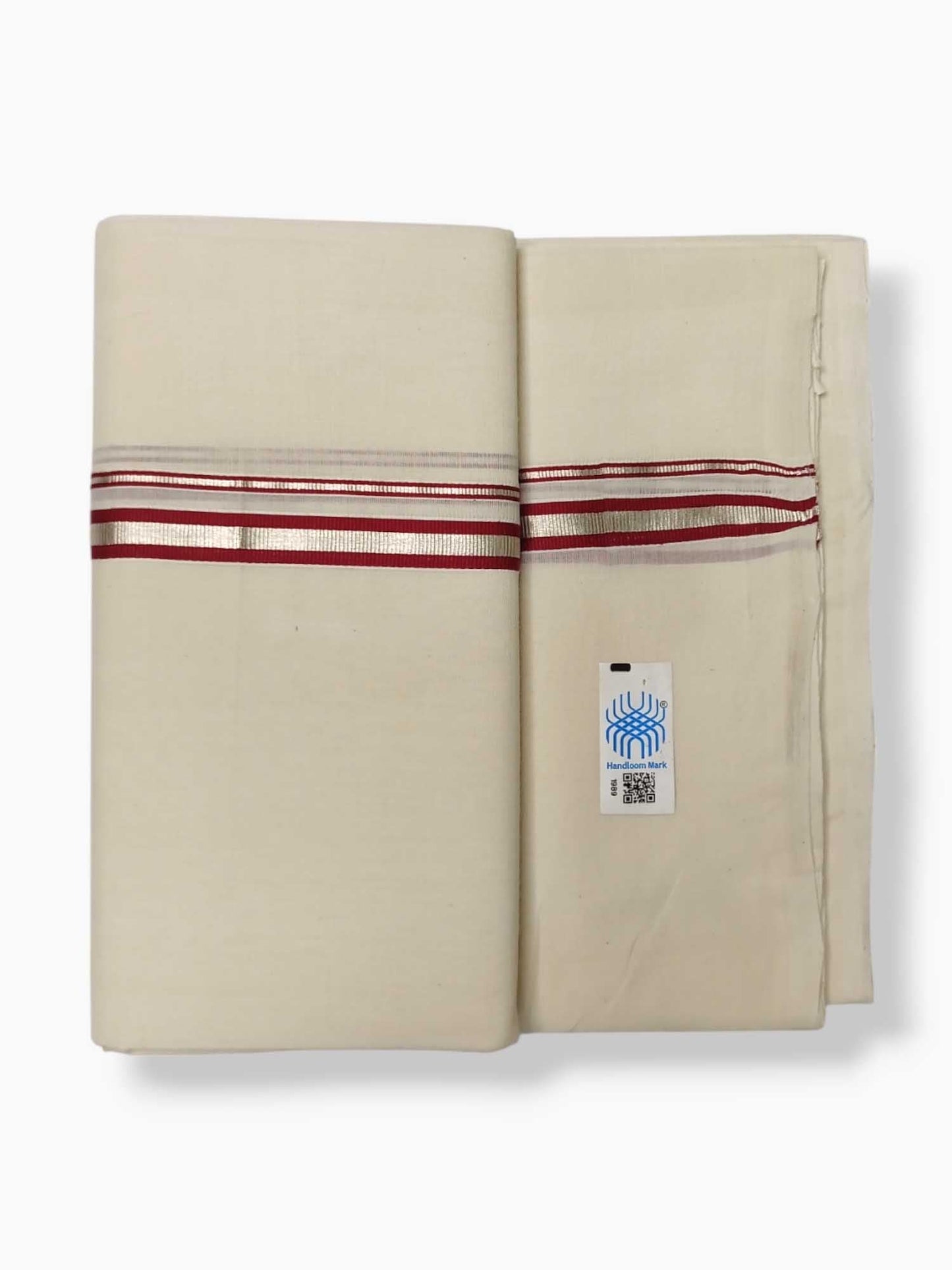 Kerala Balaramapuram Pure Cotton Handloom Mundu/Dhoti