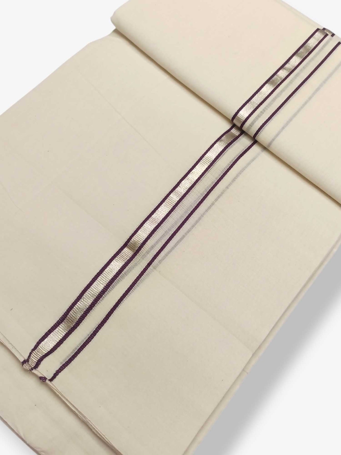 Kerala Balaramapuram Pure Cotton Handloom Mundu/Dhoti