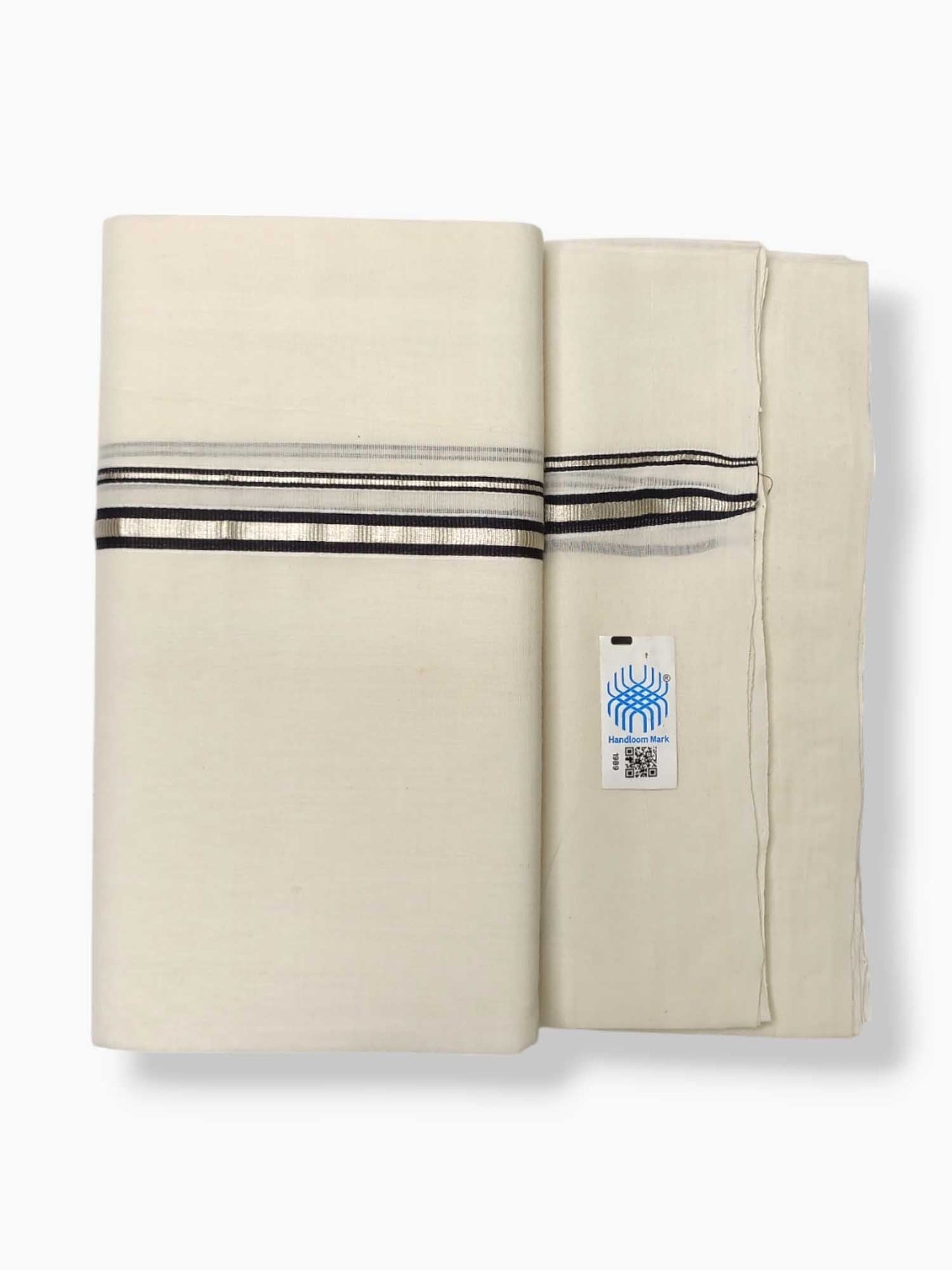 Kerala Balaramapuram Pure Cotton Handloom Mundu/Dhoti