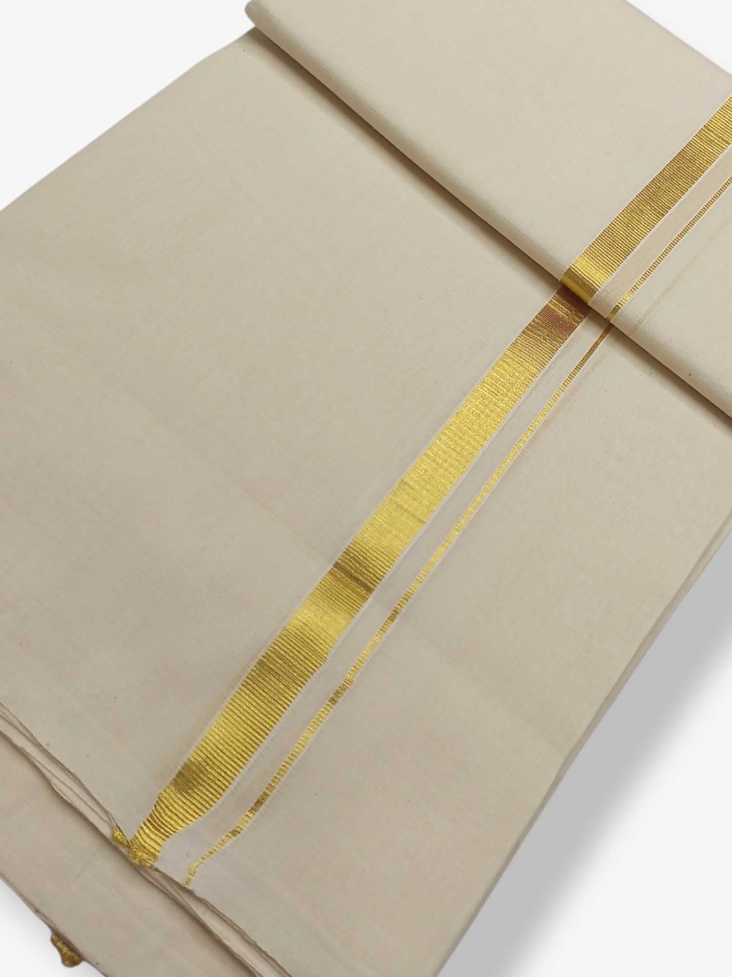 Kerala Balaramapuram Pure Cotton Handloom Mundu/Dhoti
