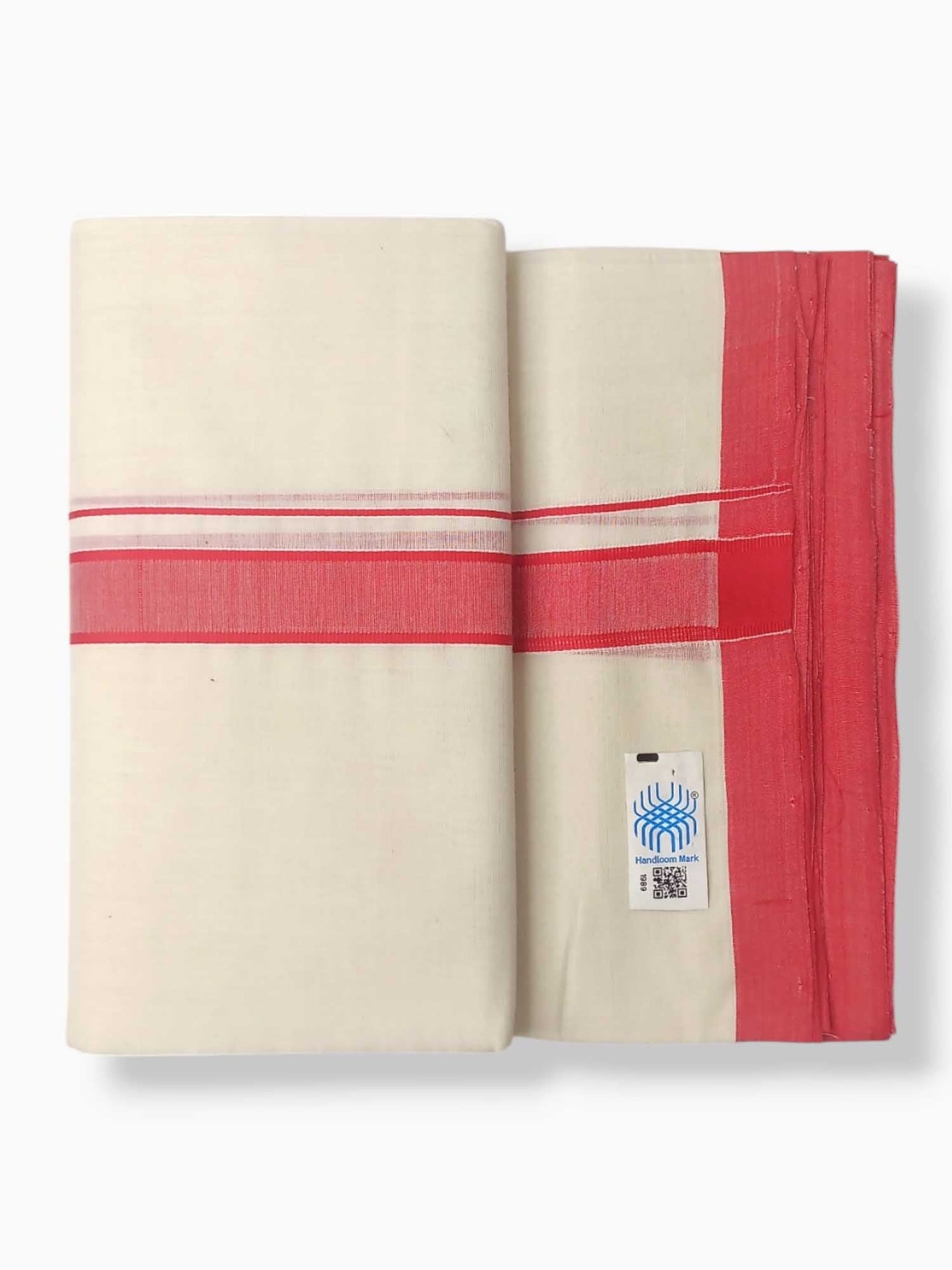 Kerala Balaramapuram Pure Cotton Handloom Mundu/Dhoti