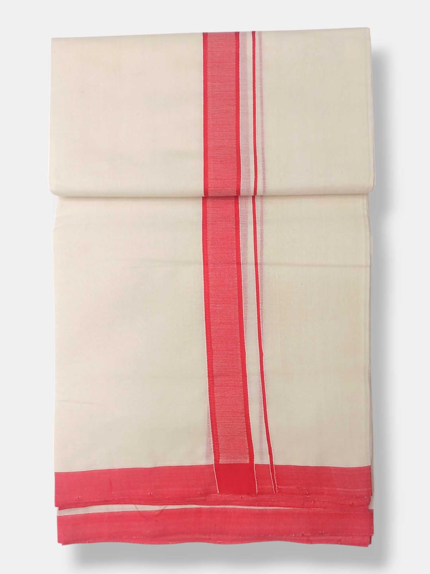 Kerala Balaramapuram Pure Cotton Handloom Mundu/Dhoti