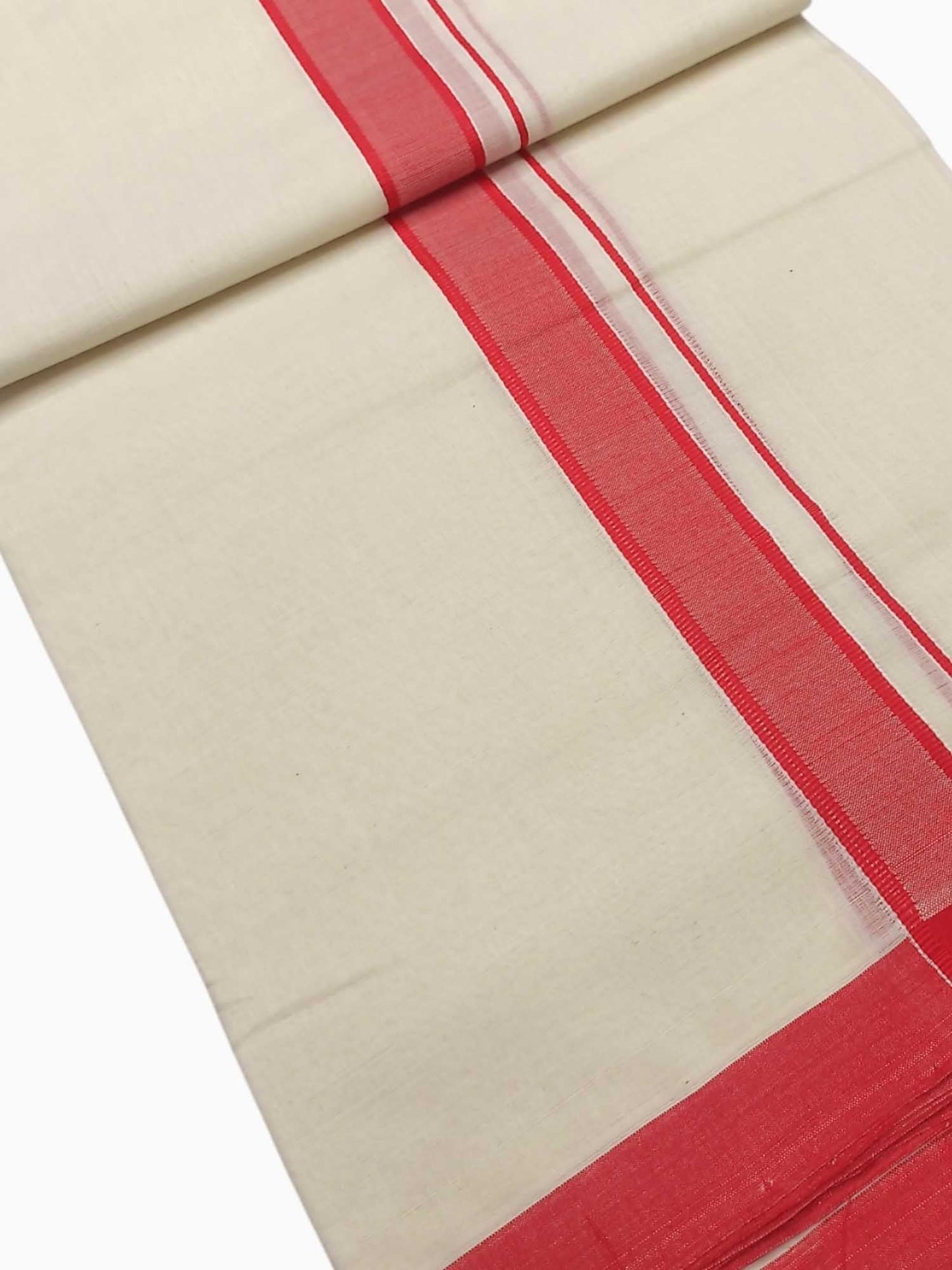 Kerala Balaramapuram Pure Cotton Handloom Mundu/Dhoti