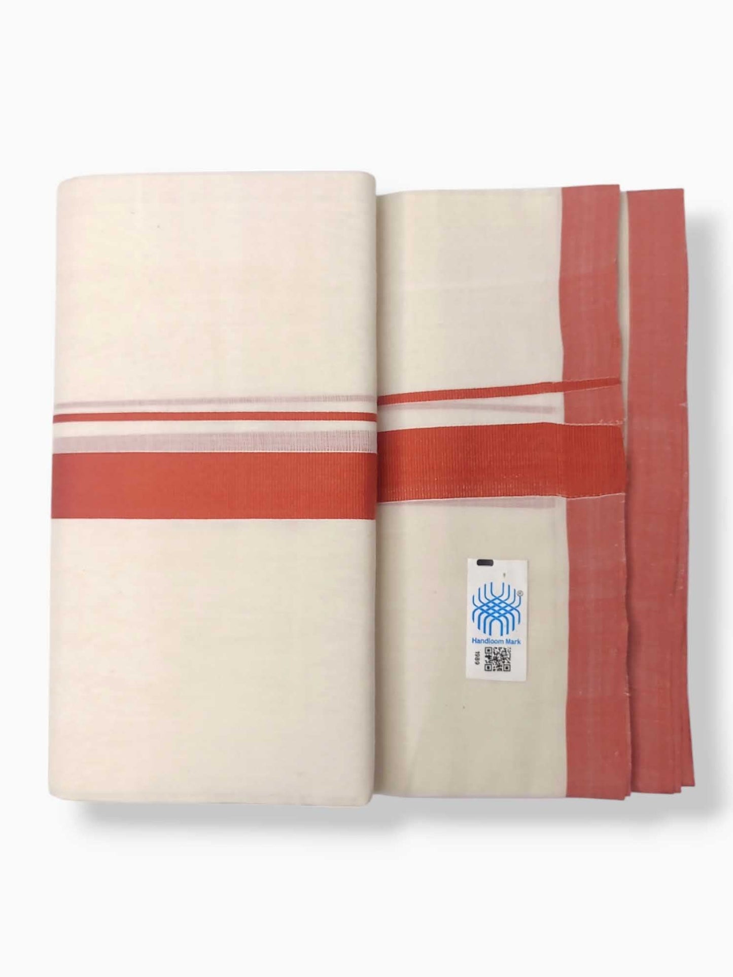 Kerala Balaramapuram Pure Cotton Handloom Mundu/Dhoti