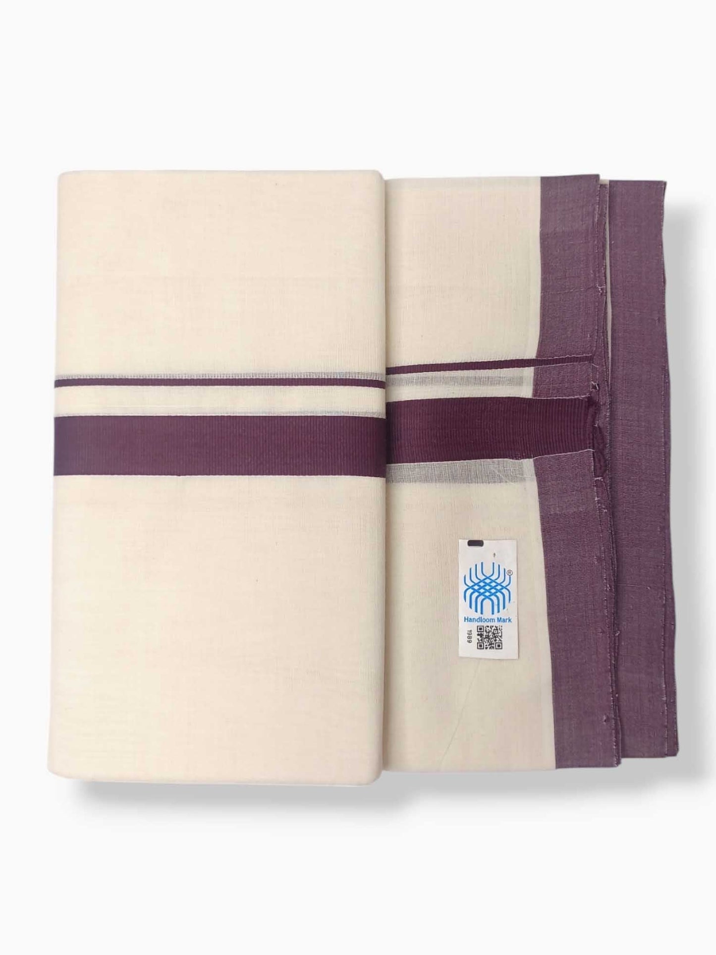 Kerala Balaramapuram Pure Cotton Handloom Mundu/Dhoti