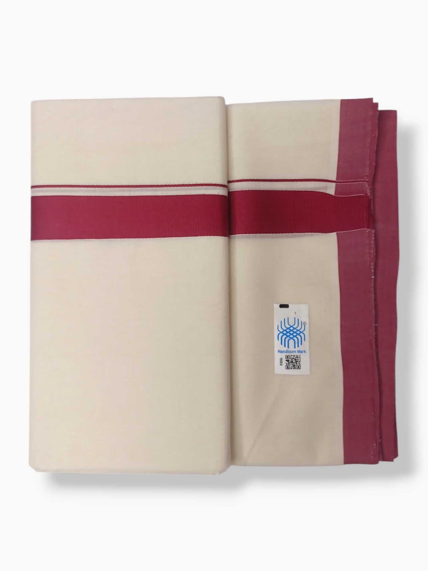 Kerala Balaramapuram Pure Cotton Handloom Mundu/Dhoti