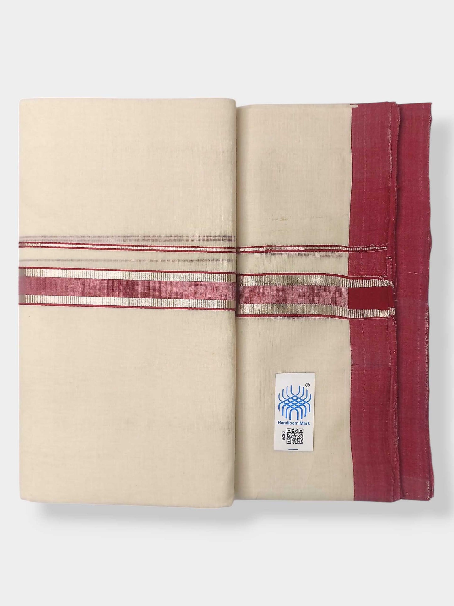 Kerala Balaramapuram Pure Cotton Handloom Mundu/Dhoti