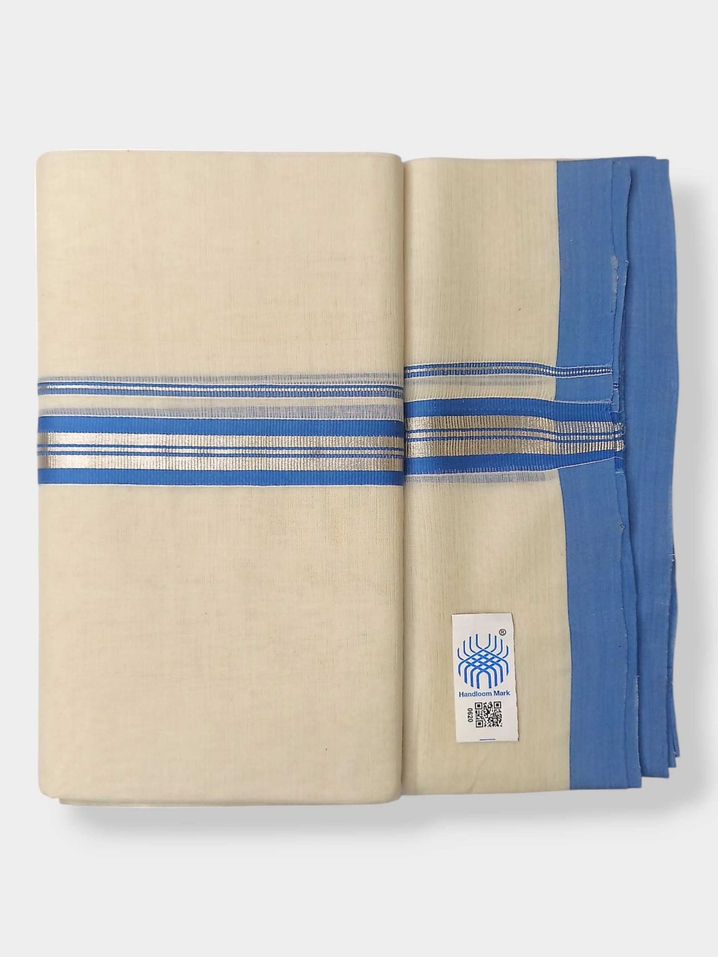 Kerala Balaramapuram Pure Cotton Handloom Mundu/Dhoti
